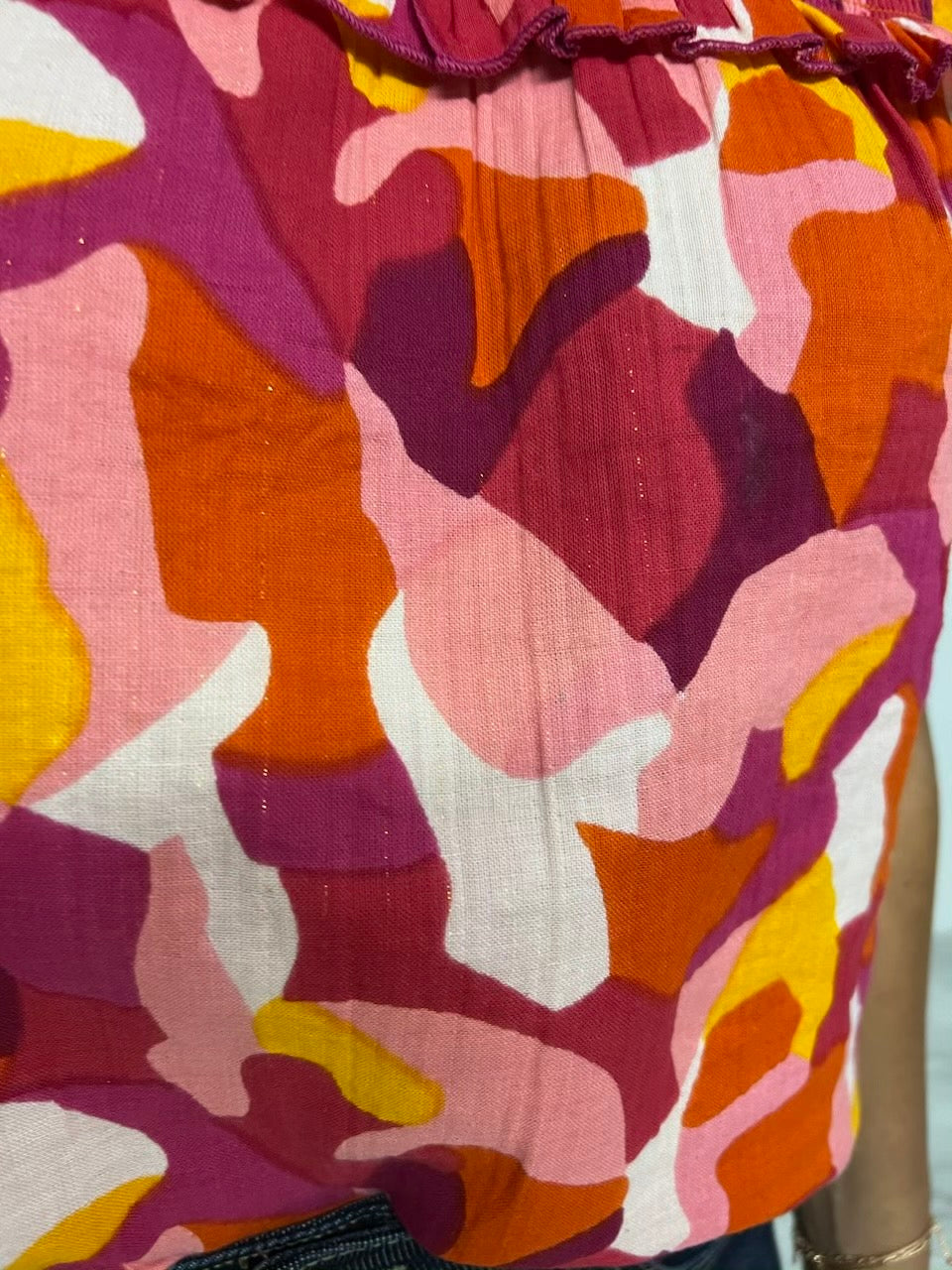 Rayna Smocked + Spotted Top - FINAL SALE