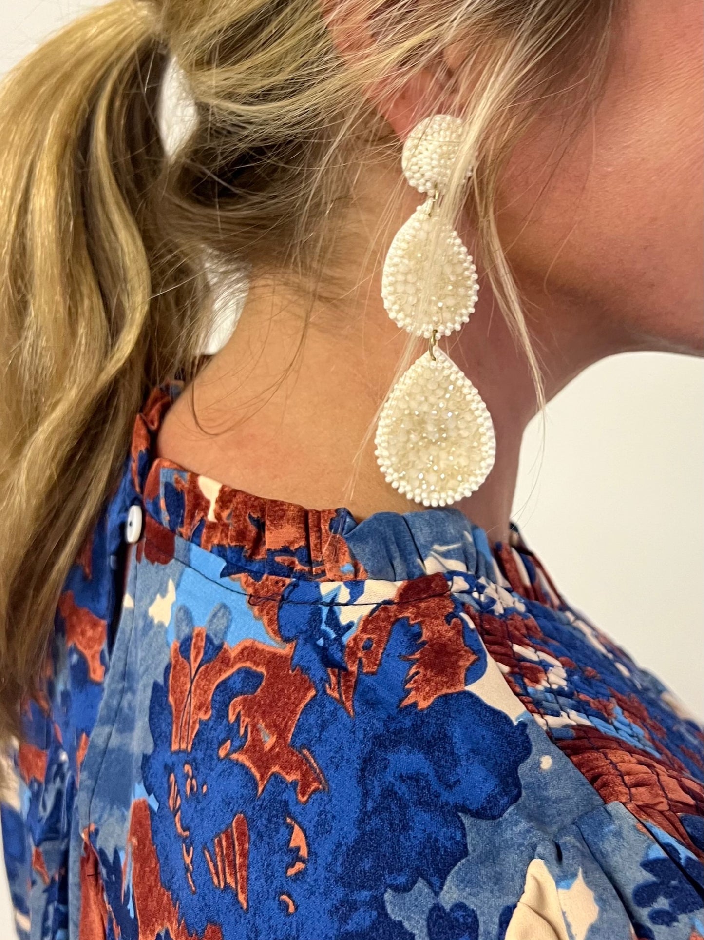 Loren Double Teardrop Earrings