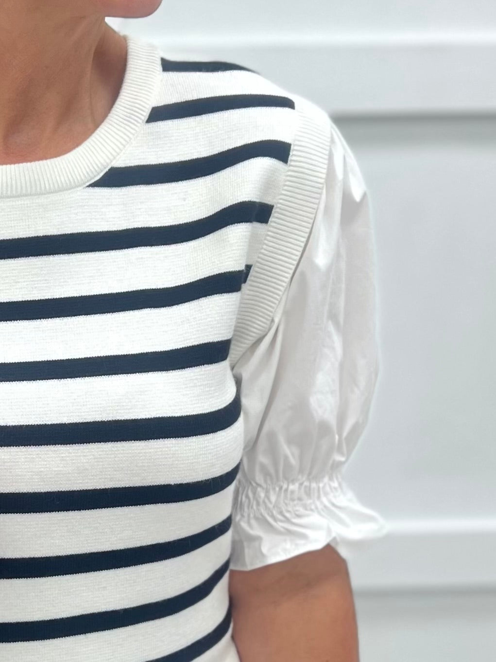 Sissy Stripe Sweater Top