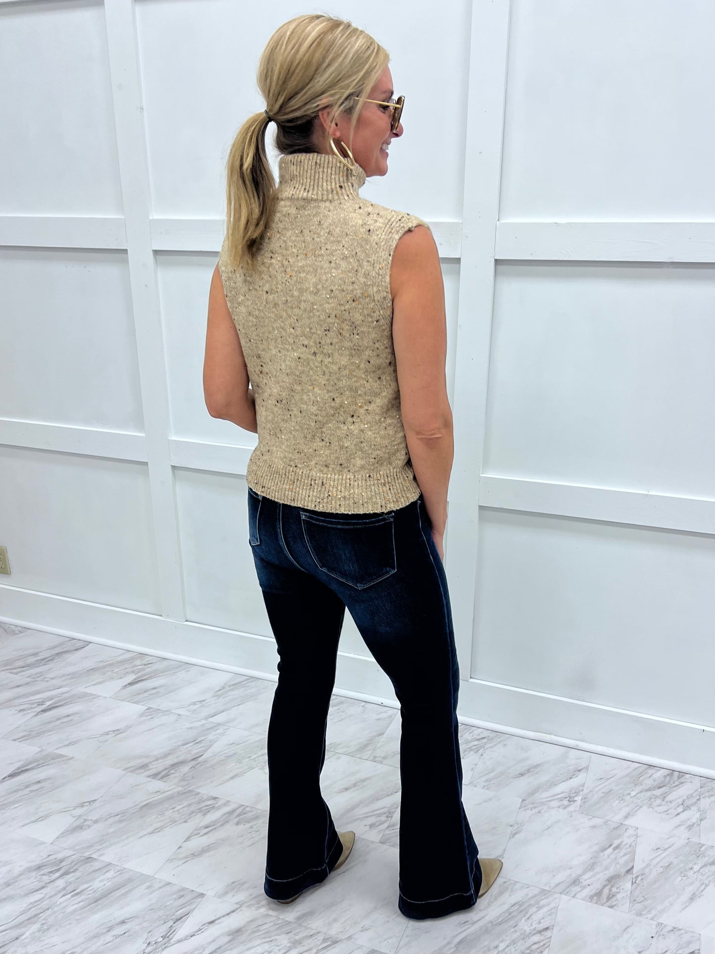 First Class Sleeveless Sweater