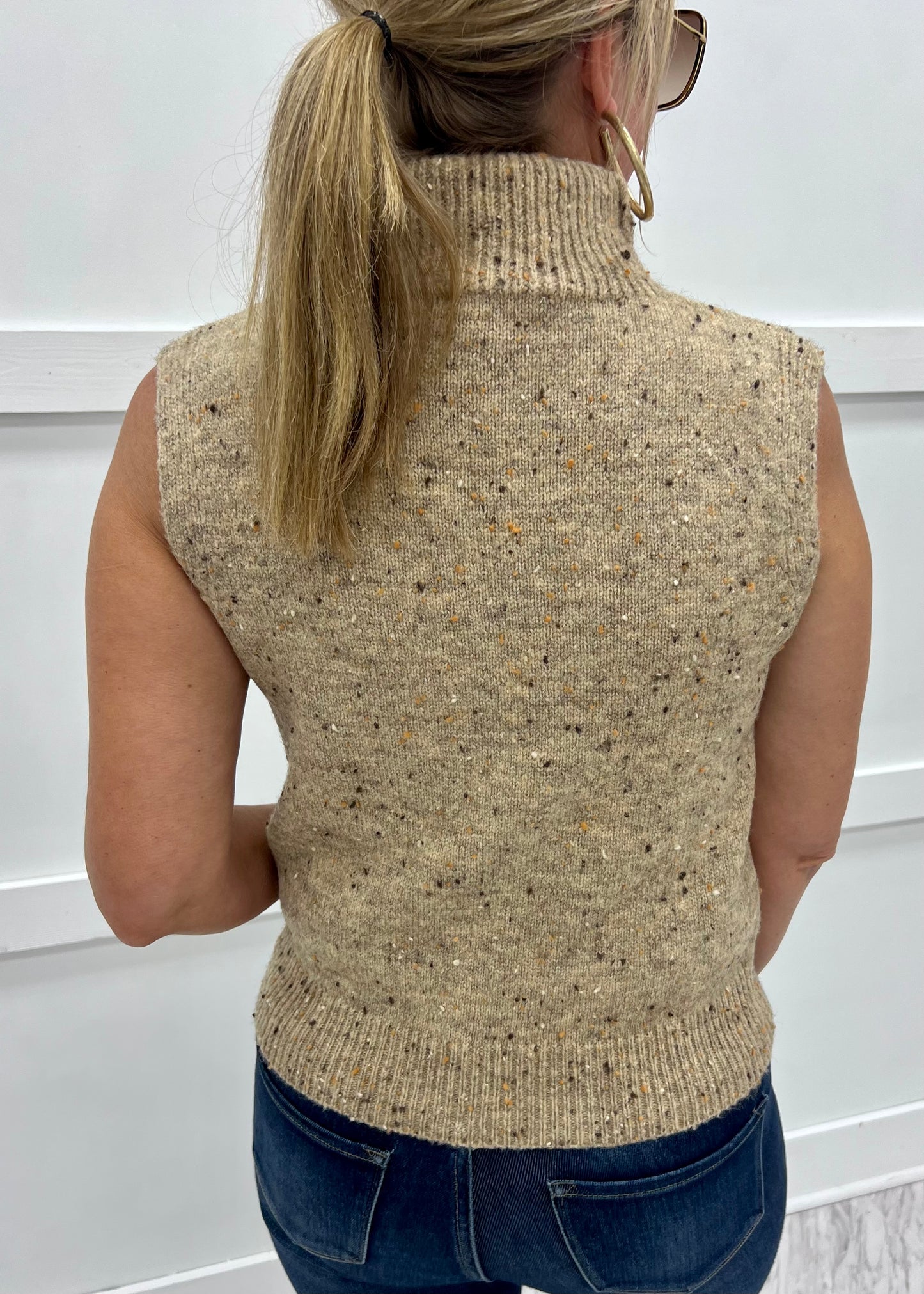 First Class Sleeveless Sweater