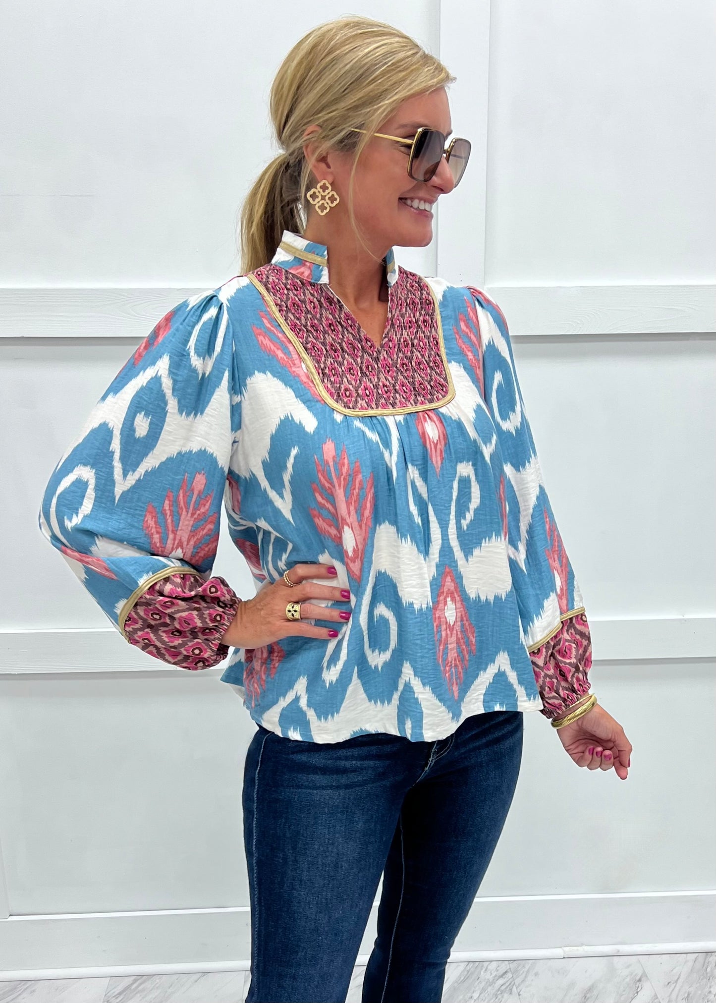 GiGi Mix Print Top