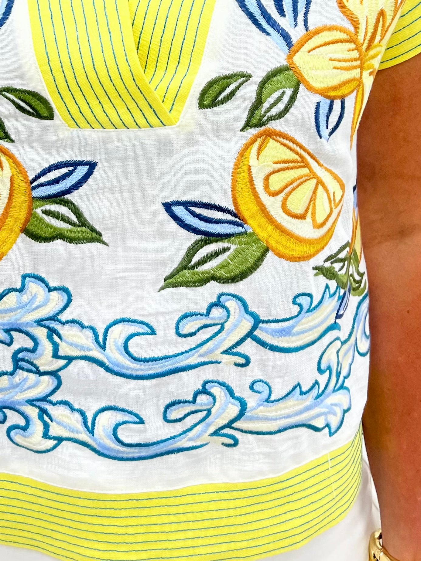 Lemon Flower Top-FINAL SALE – shop chartreuse