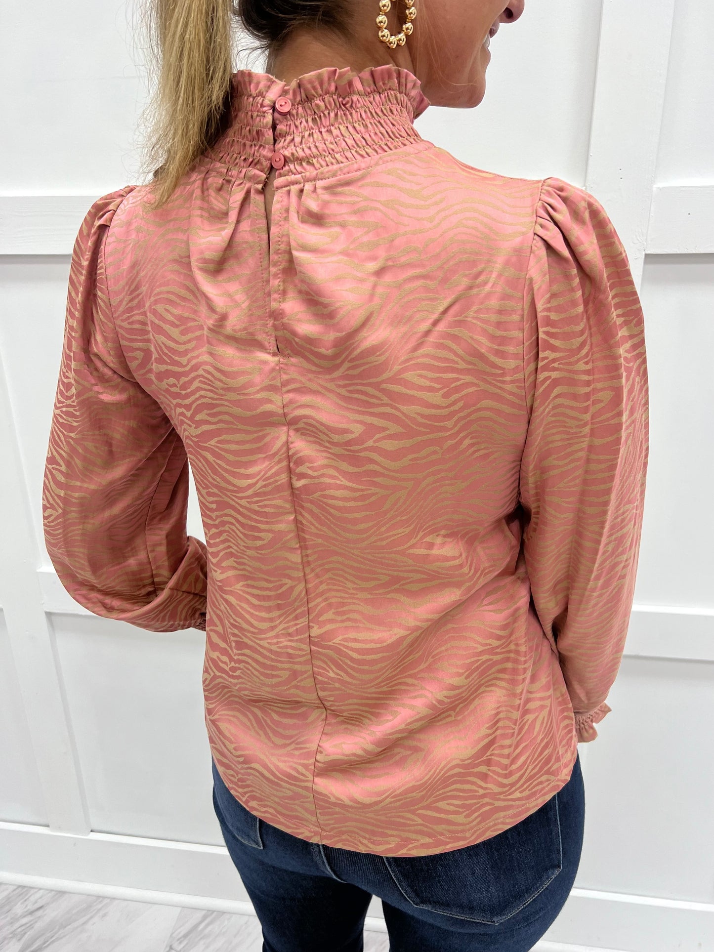 Zenna Zebra Print Top