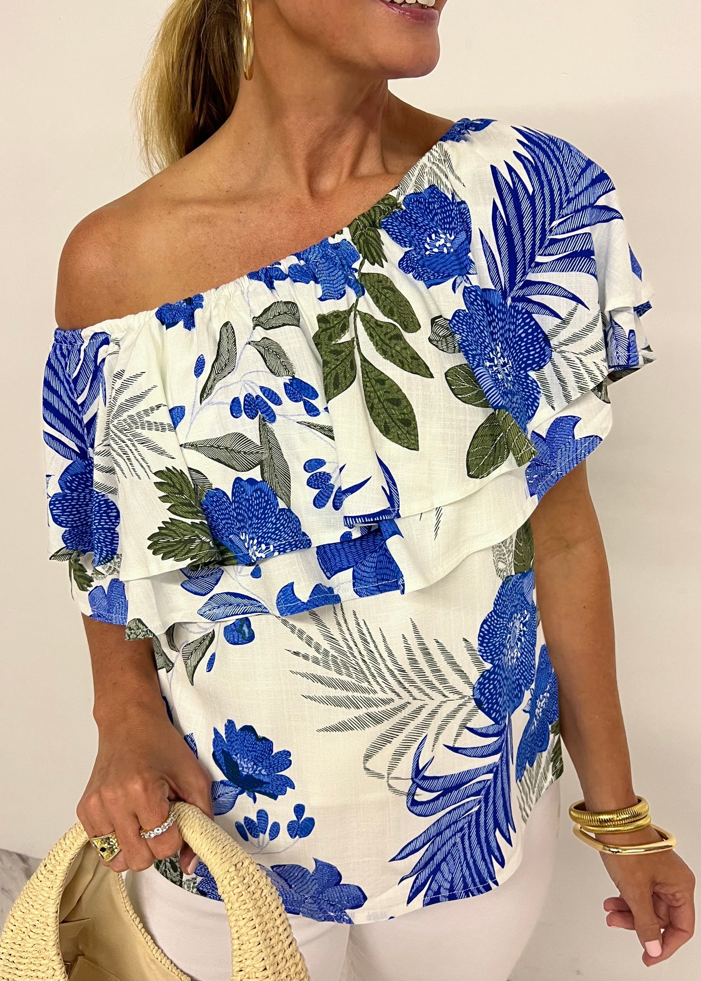 Zurie Single Shoulder Top-FINAL SALE
