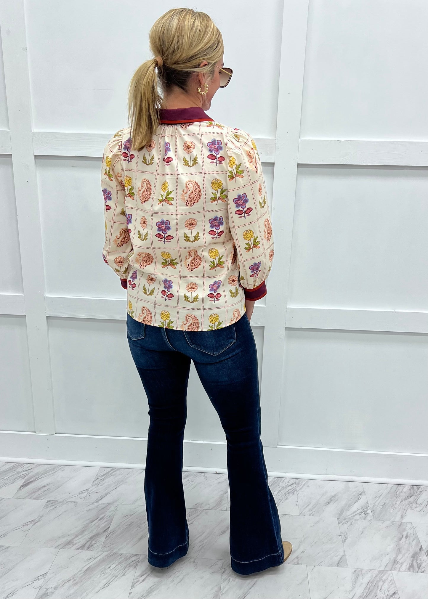 Evermore Floral Print Top