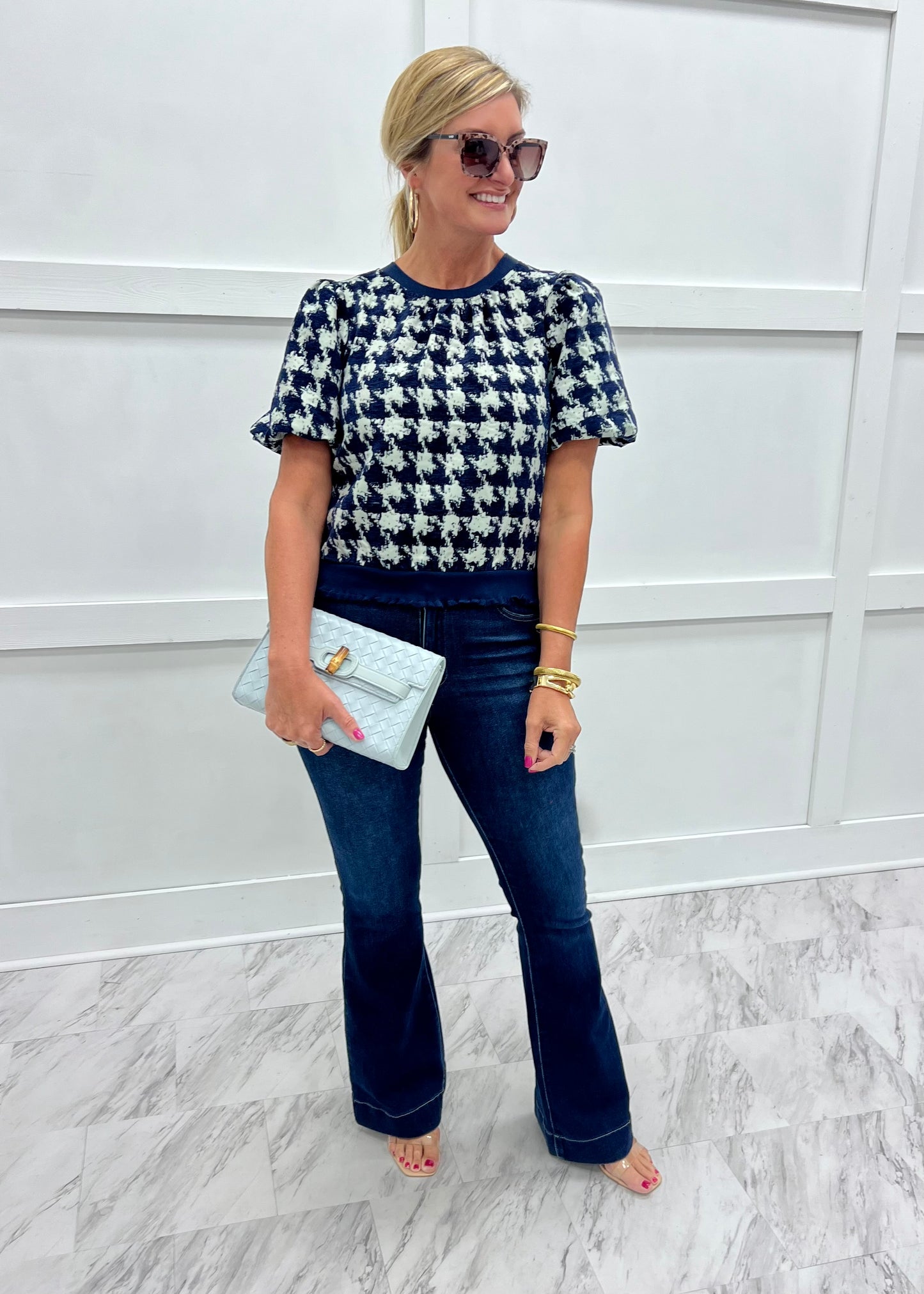 Highlands Houndstooth Top