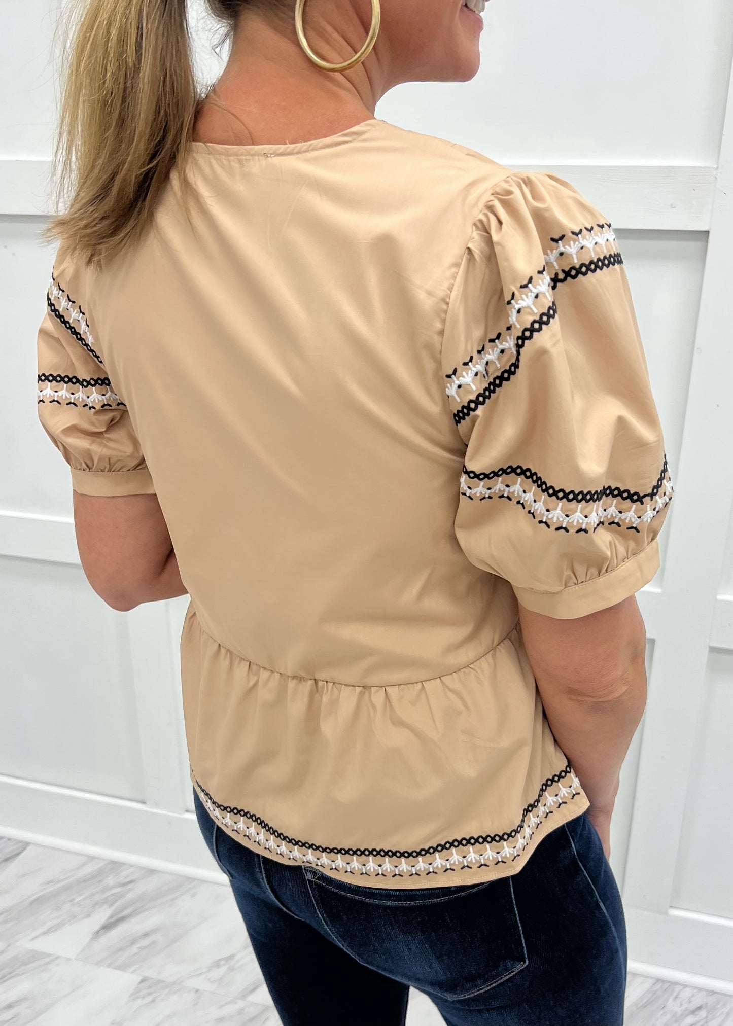CoCo Embroidered Top