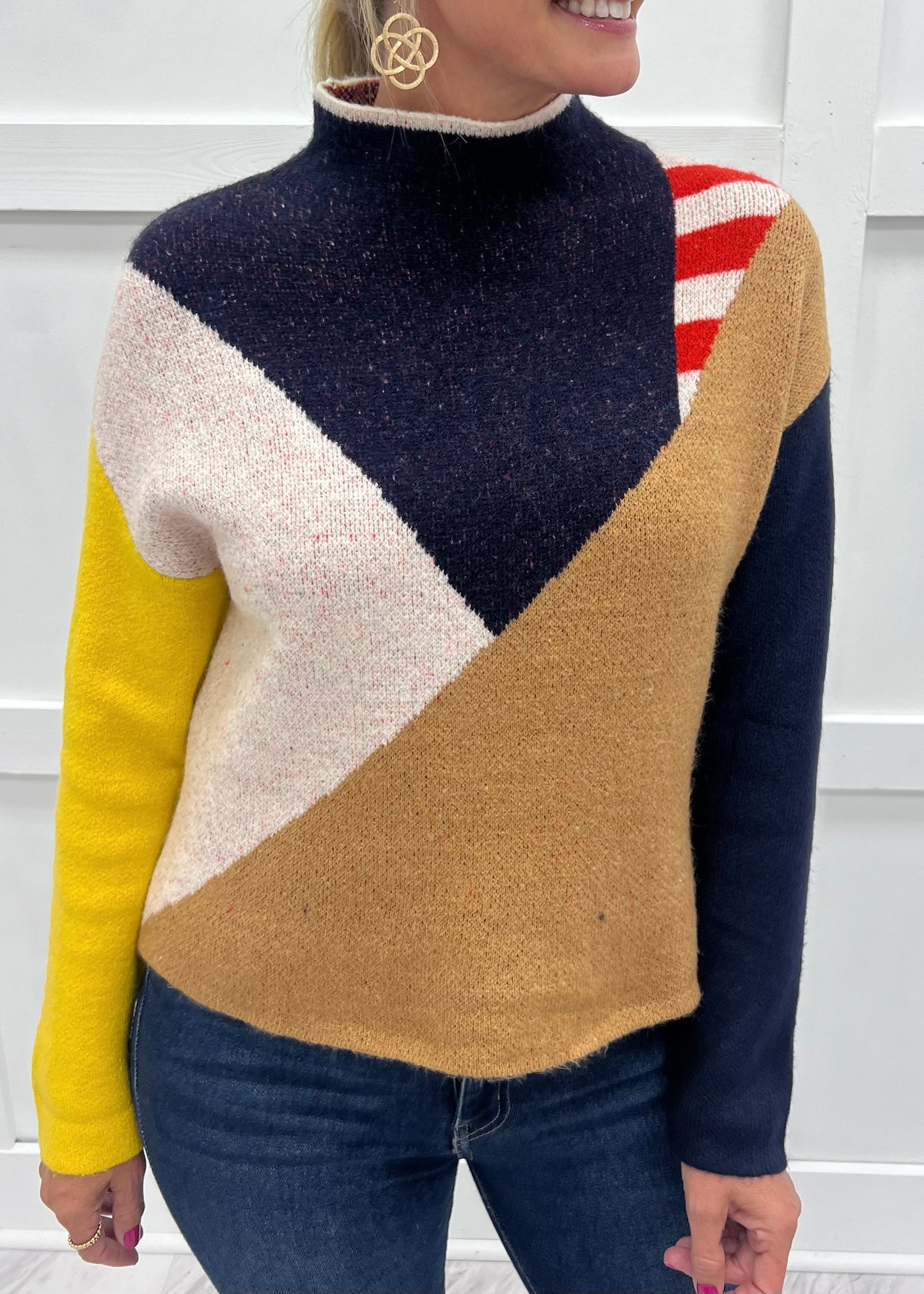 Maxine Mix Pattern Sweater