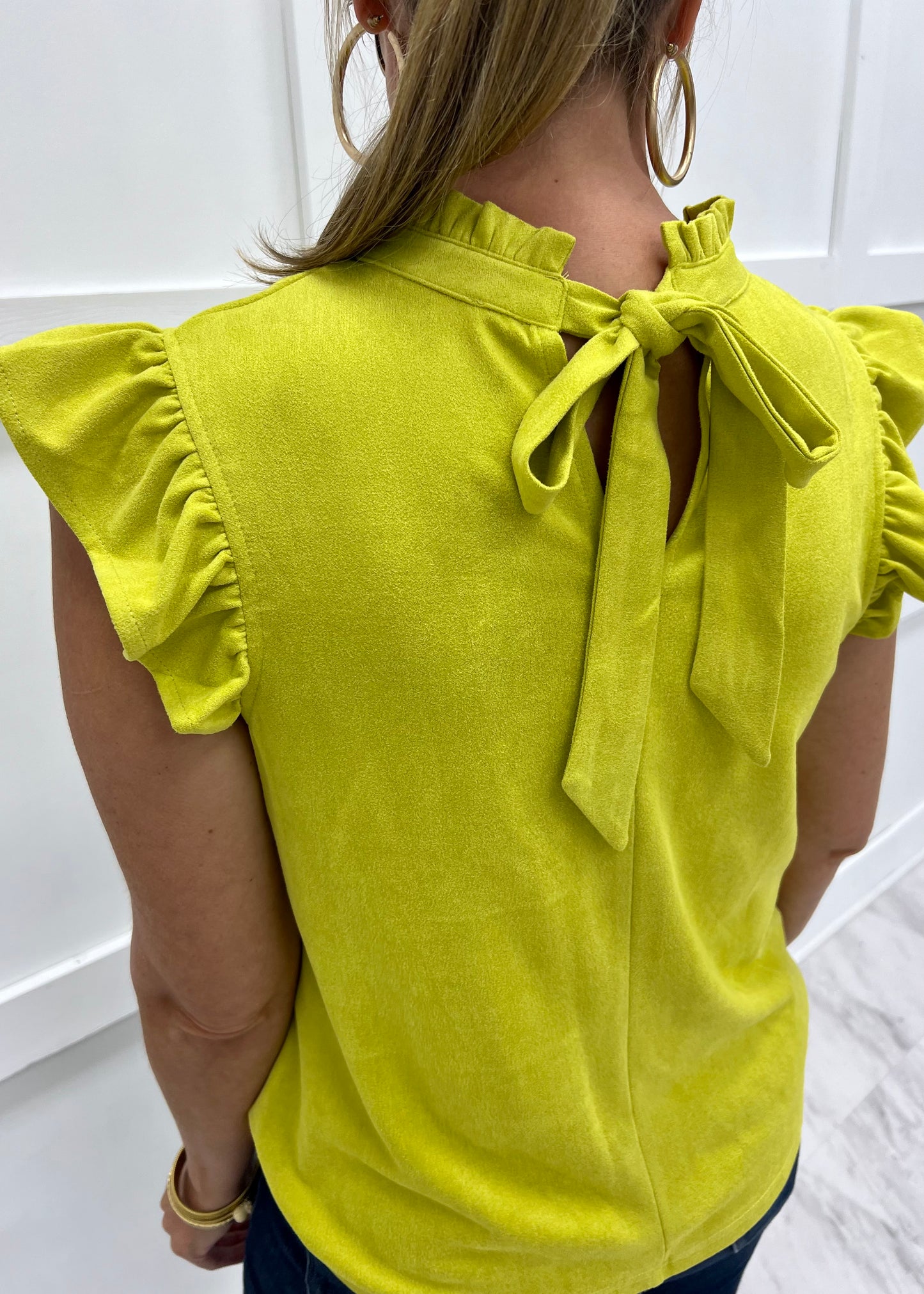 Selena Suede Top (Citrus)