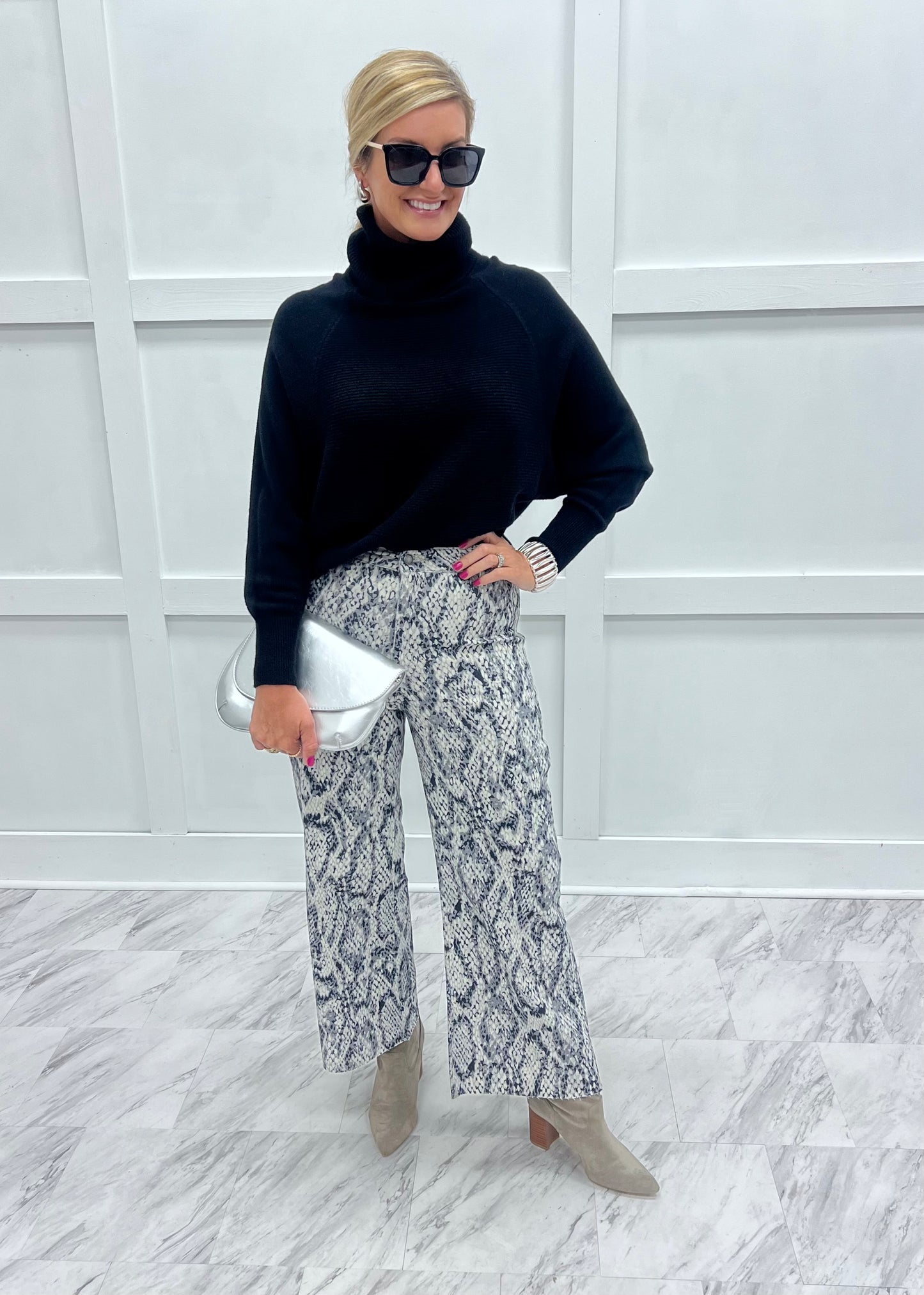 Suri Snake Print Pants