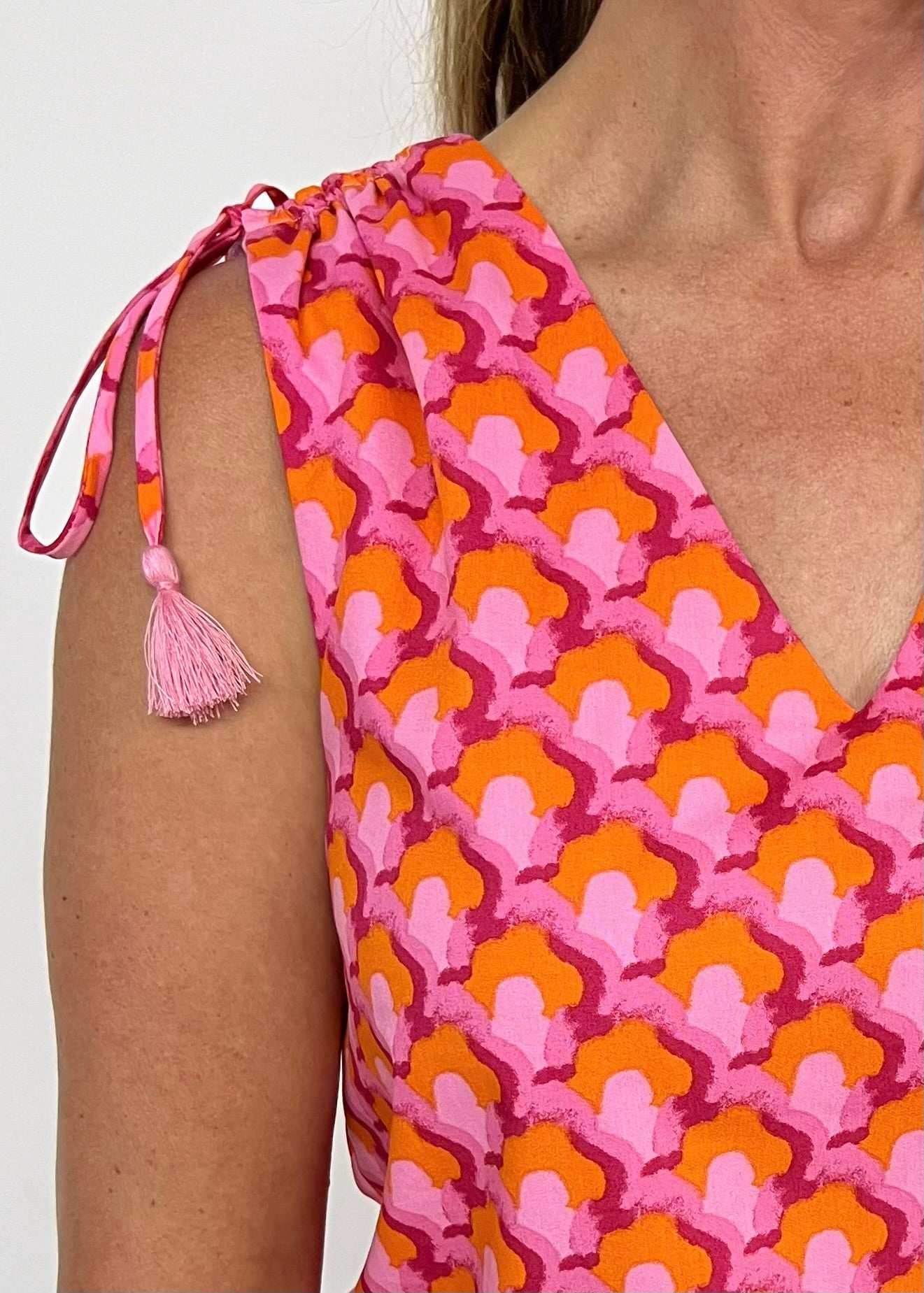 Sweet For You Pink Print Top-FINAL SALE
