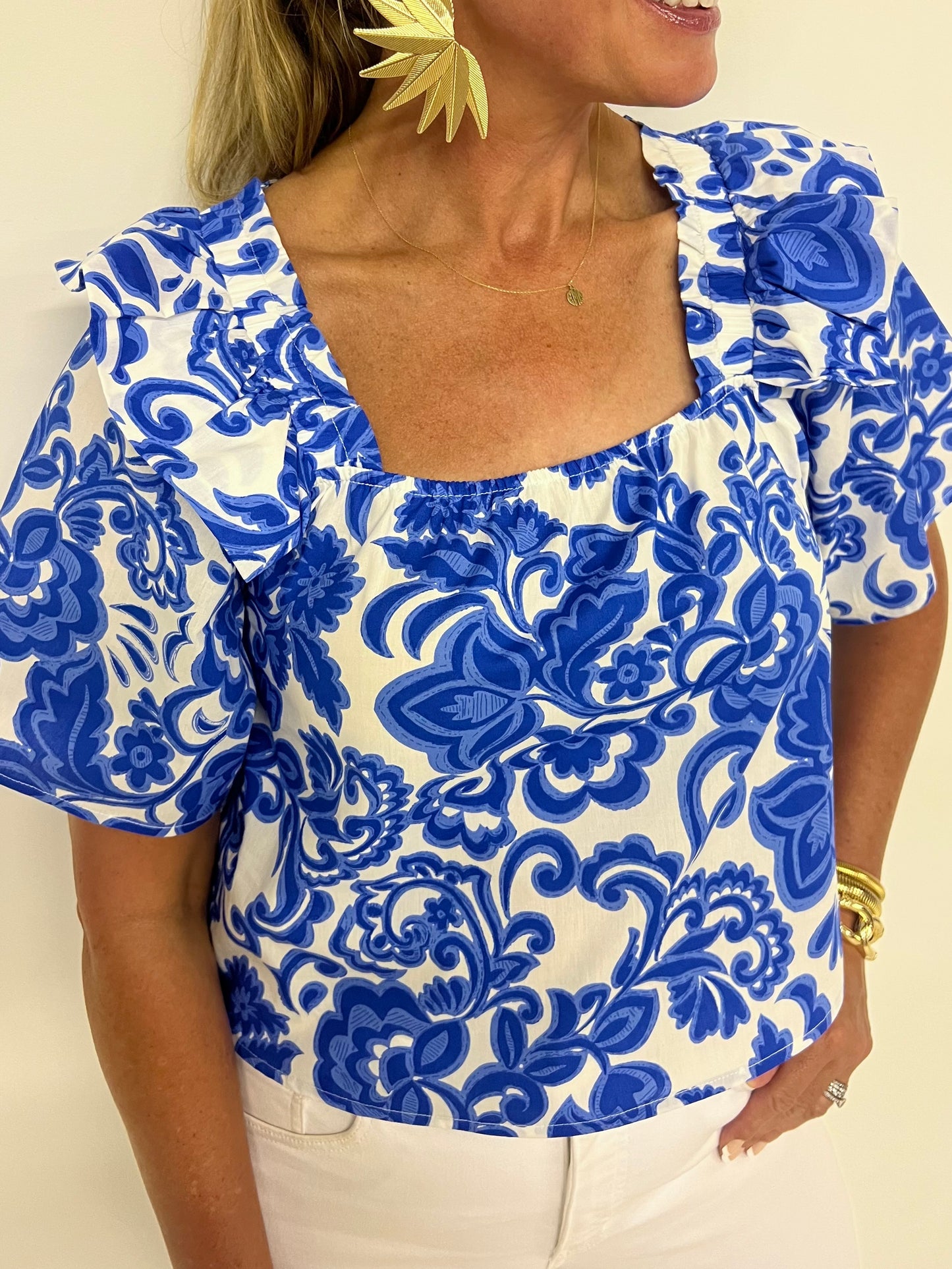 Paros Print Top