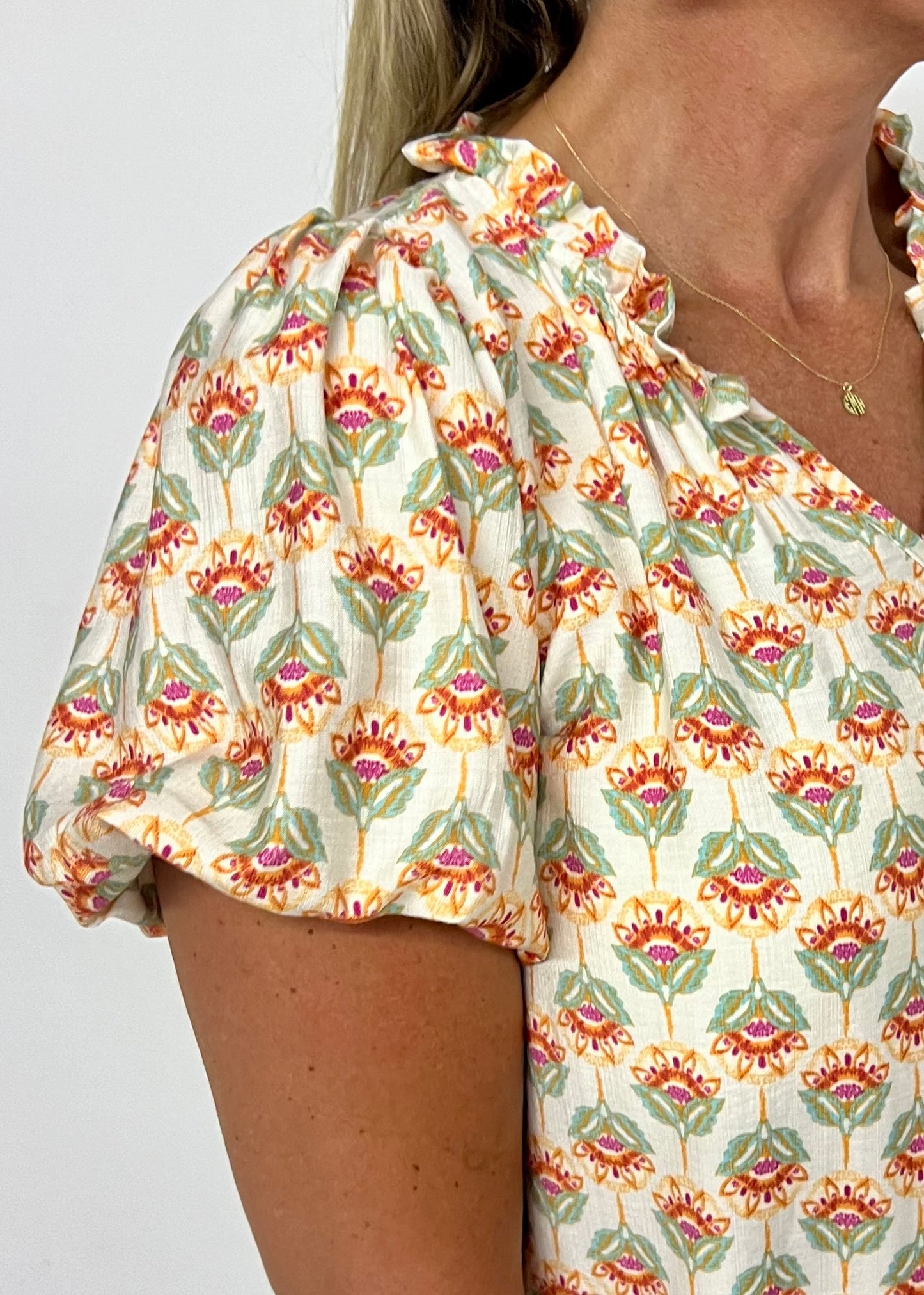 Harper Split Neck Top