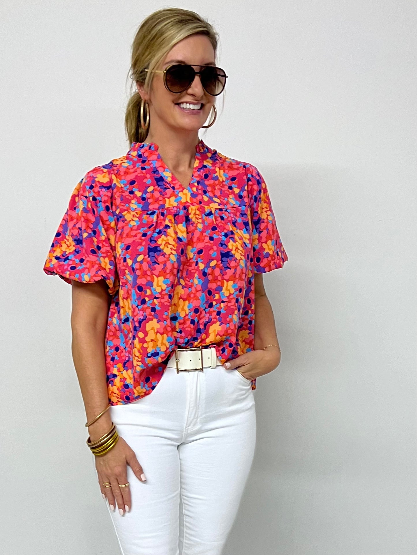Dreaming Of You Puff Sleeve Top - FINAL SALE