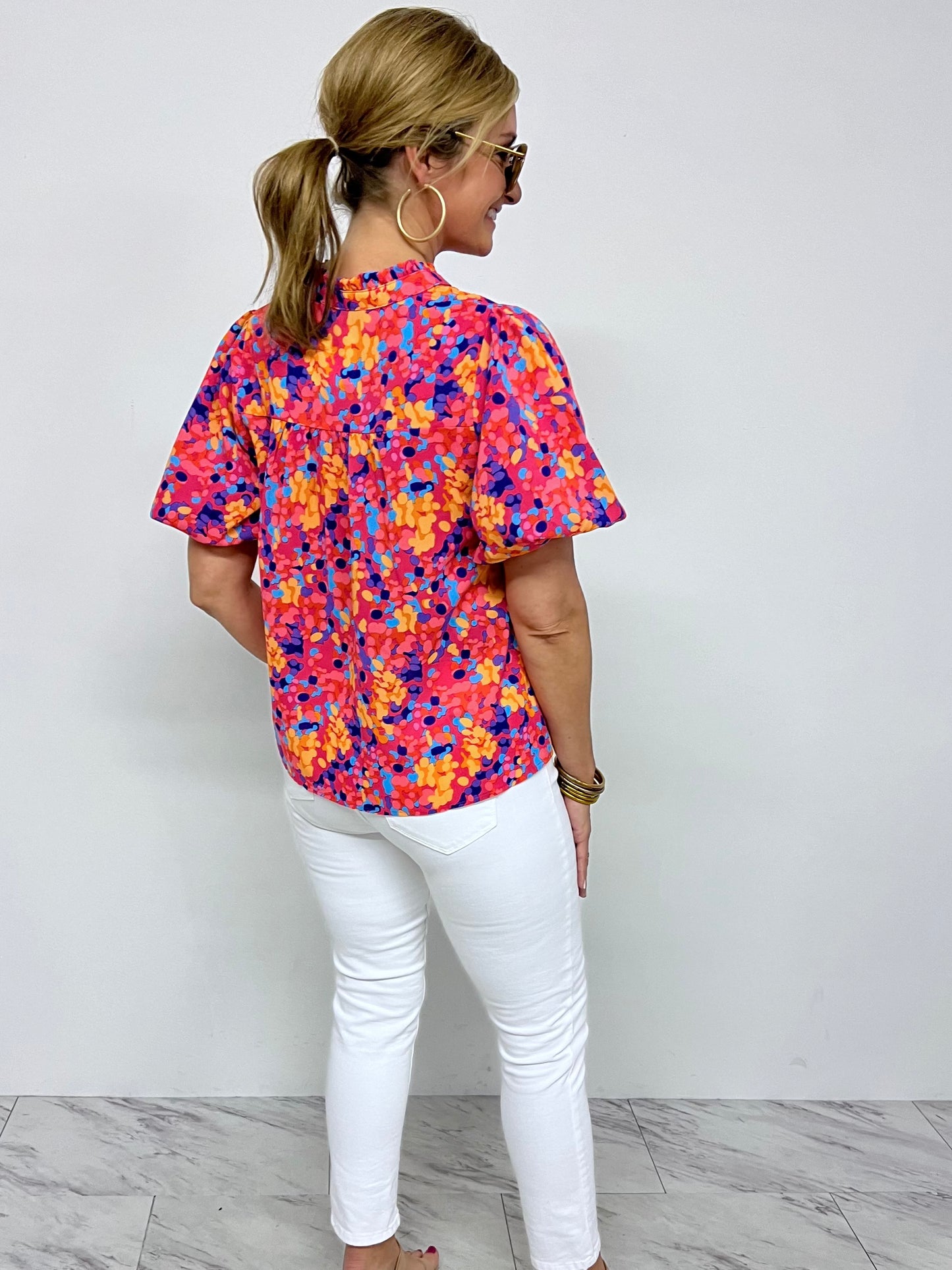 Dreaming Of You Puff Sleeve Top - FINAL SALE