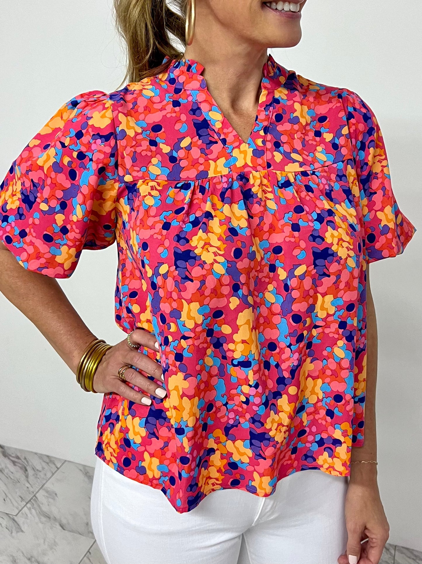 Dreaming Of You Puff Sleeve Top - FINAL SALE