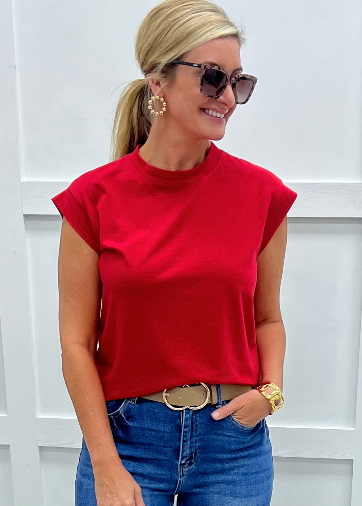 Kayden Solid Top (Red)