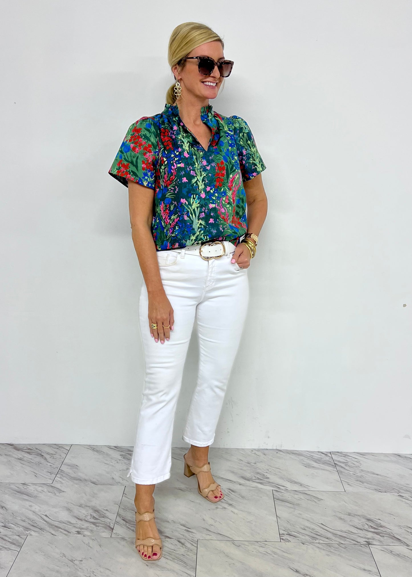 Phoenix Floral Top-FINAL SALE