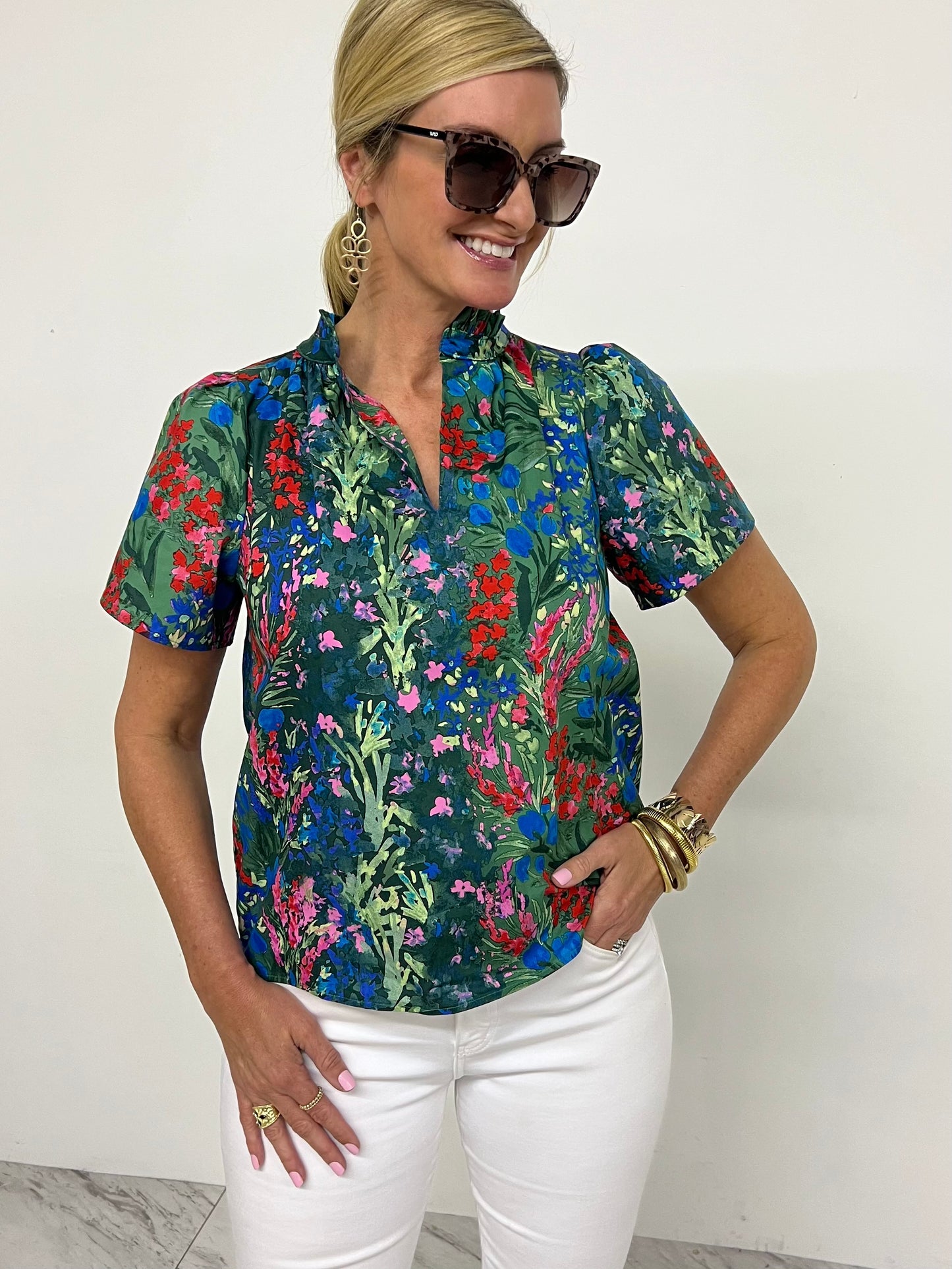 Phoenix Floral Top-FINAL SALE