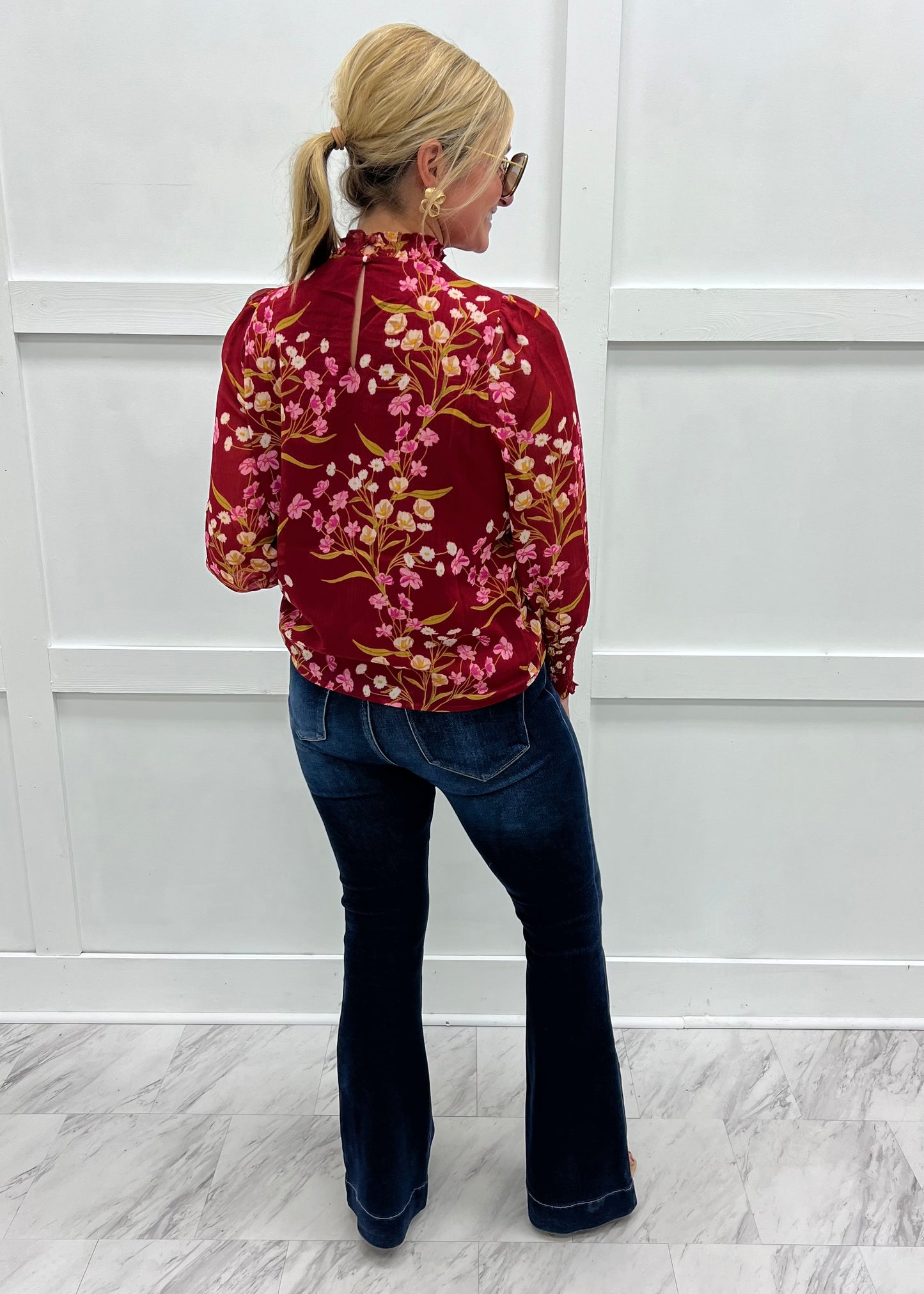 Wine & Wildflower Top