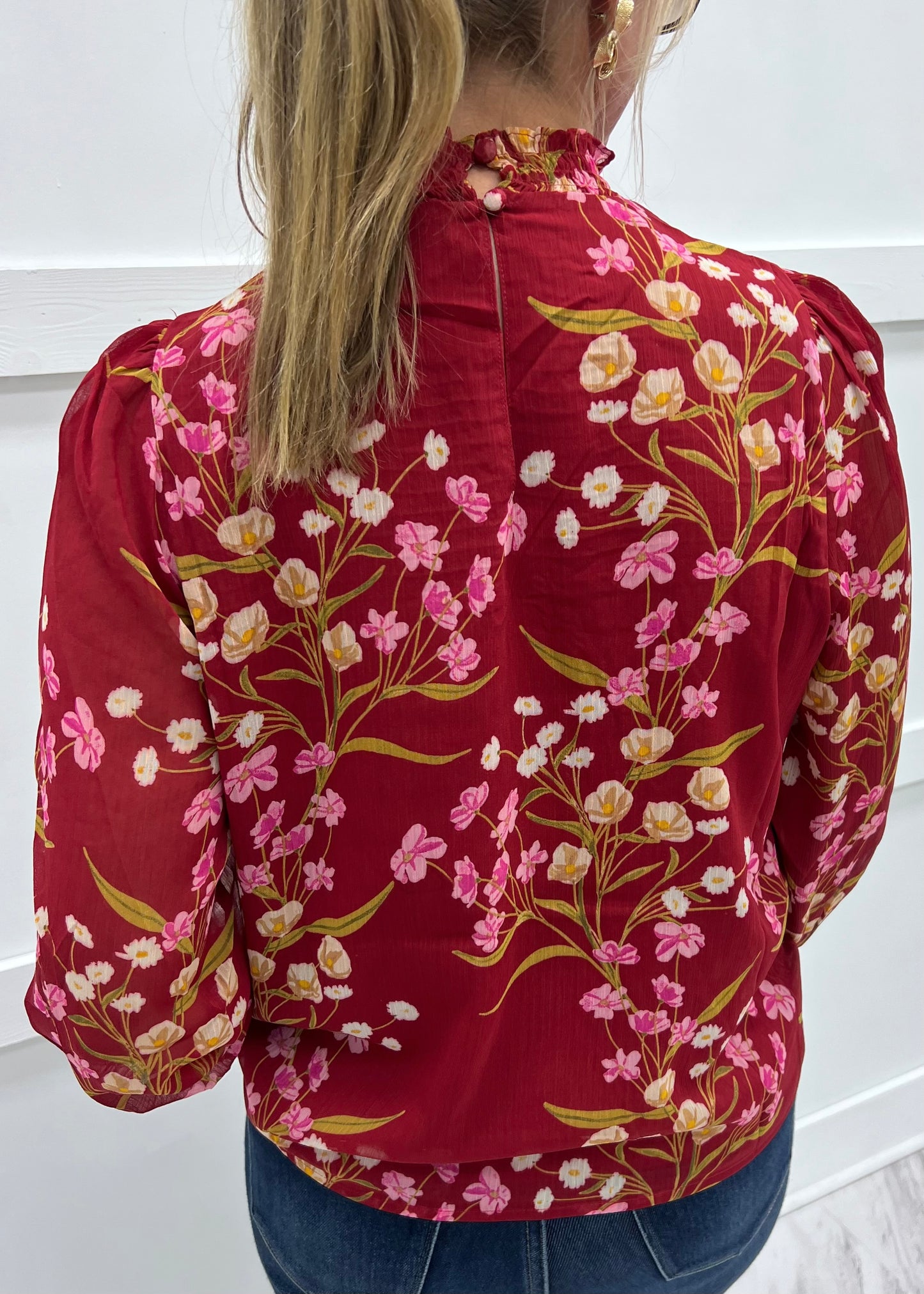Wine & Wildflower Top