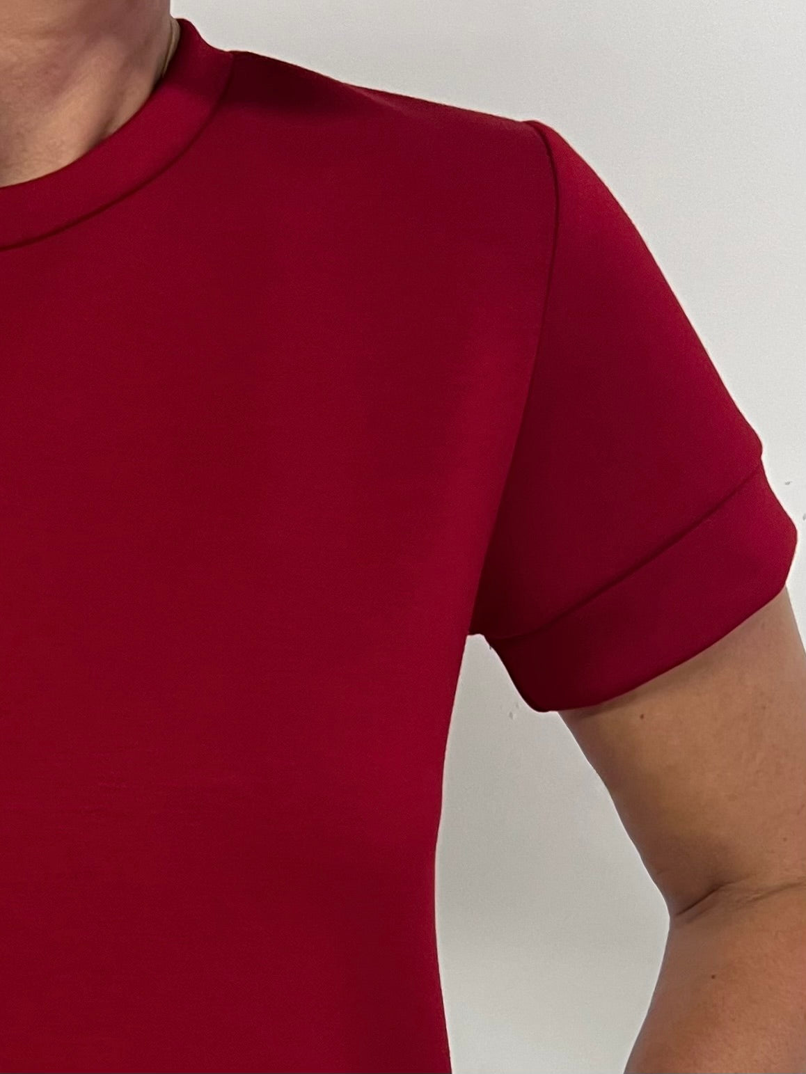 Gal On The Go Scuba Top (Red)