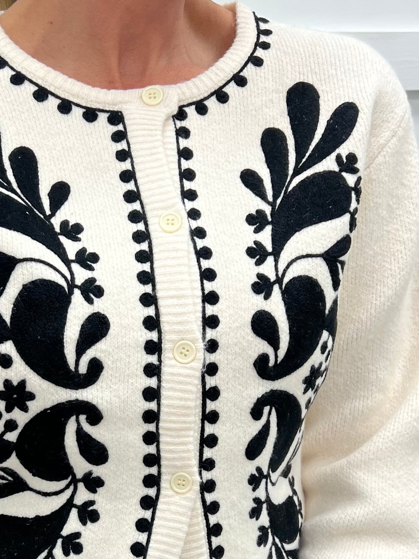 Samantha Embroidered Cardigan