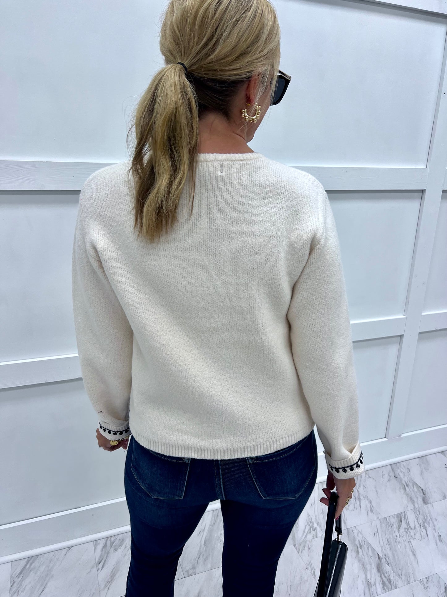 Samantha Embroidered Cardigan