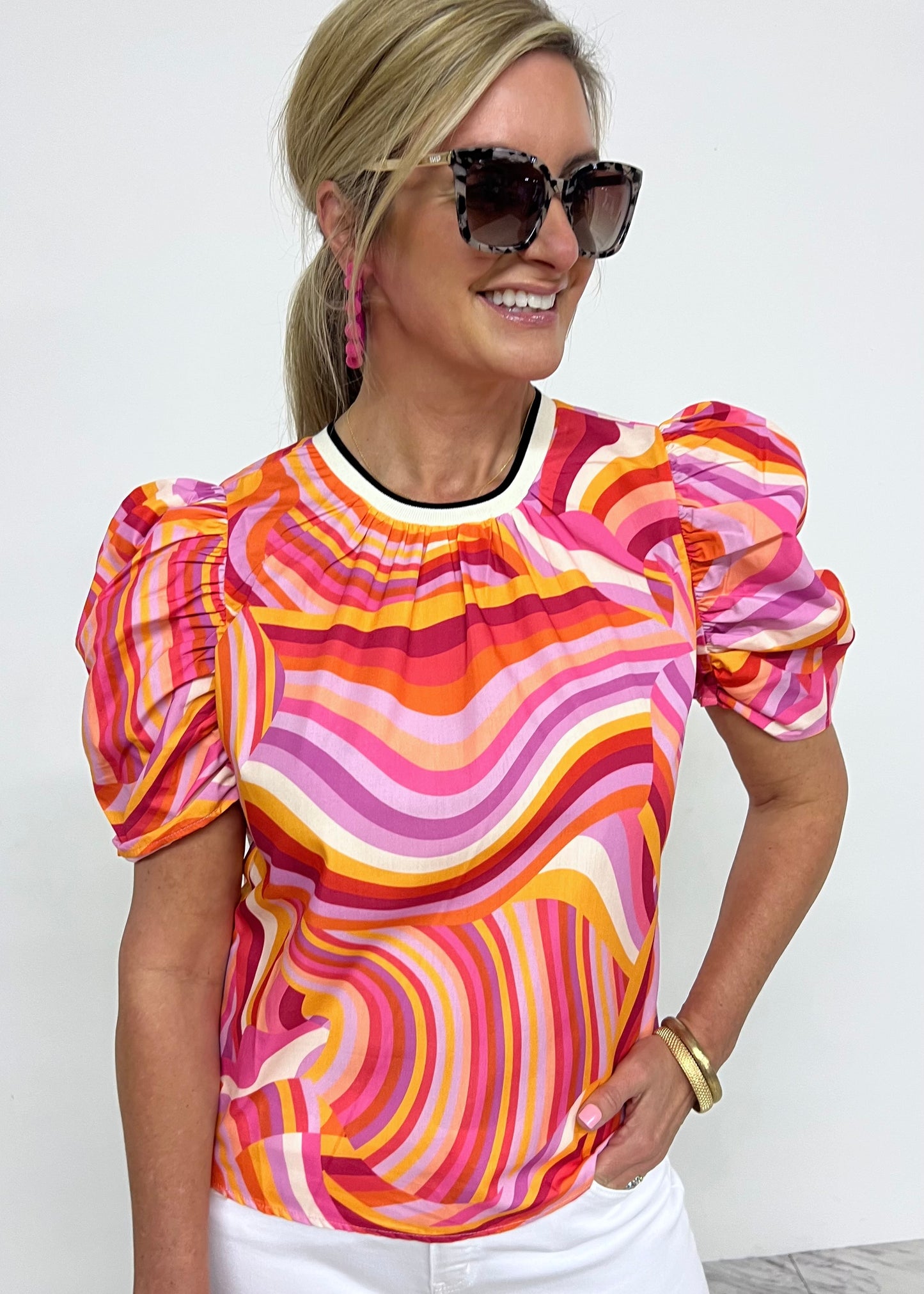 Mallory Mix Stripe Top - FINAL SALE