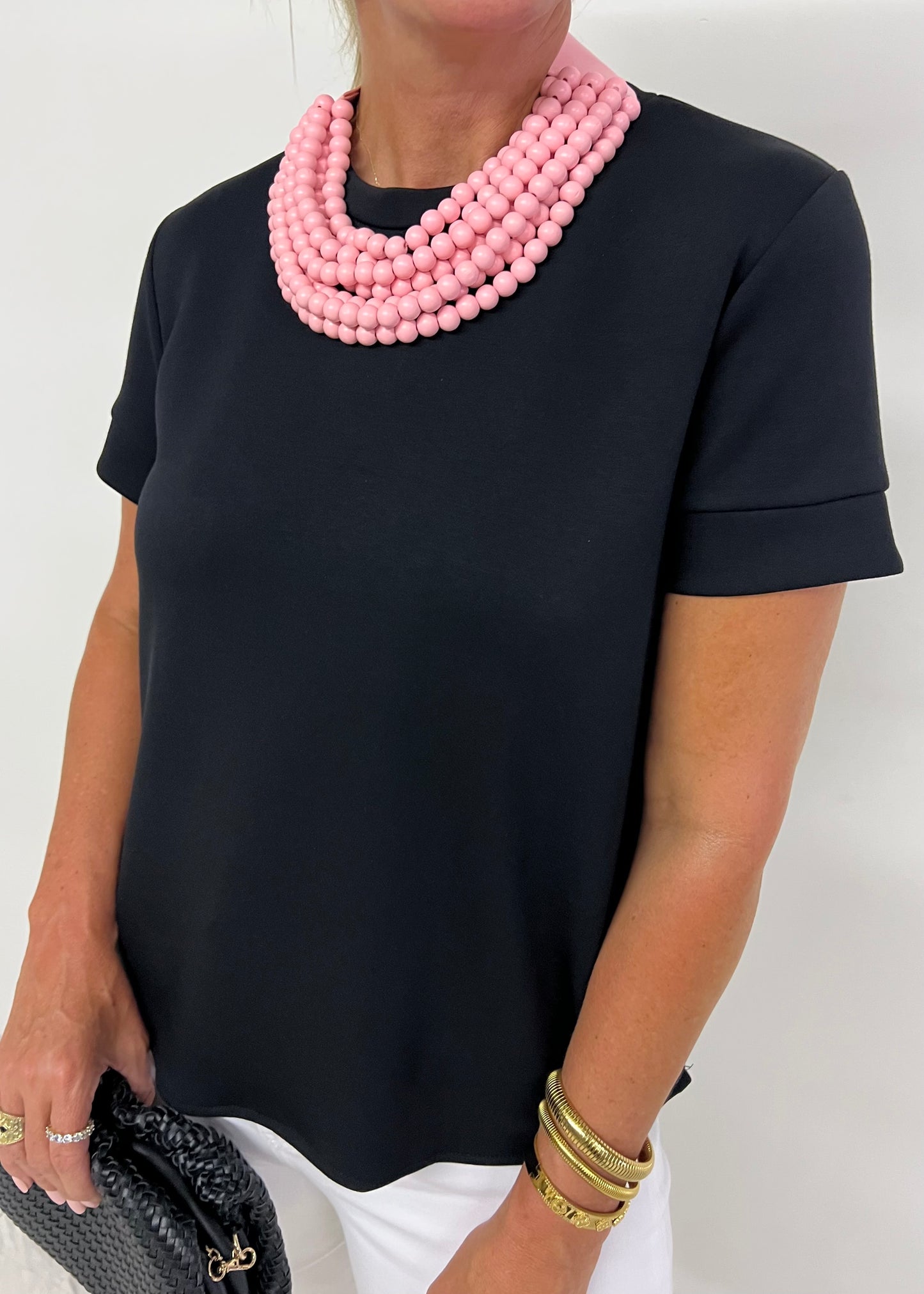 Gal On The Go Scuba Top (Black)