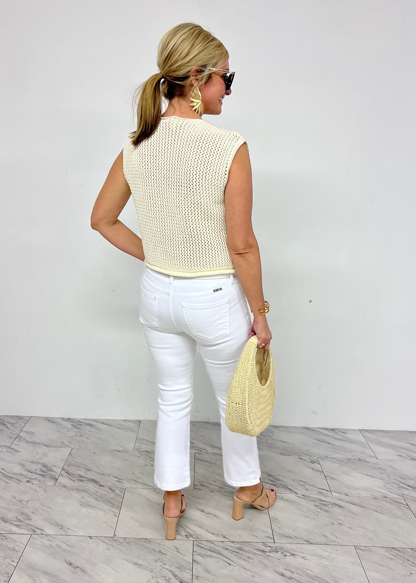 Gemma Gold Button Sweater-FINAL SALE