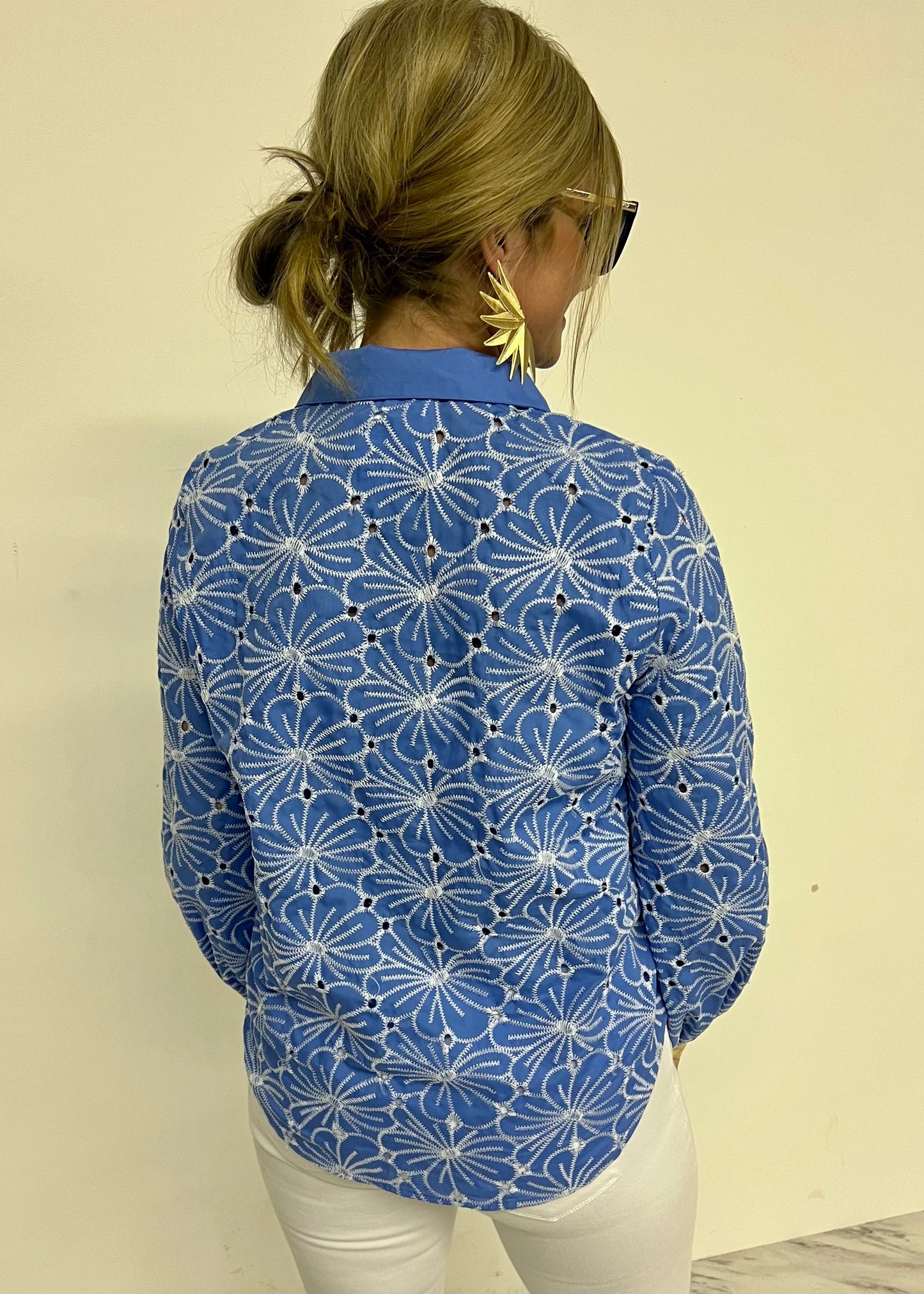 Kaitlyn Floral Embroidered Top - FINAL SALE