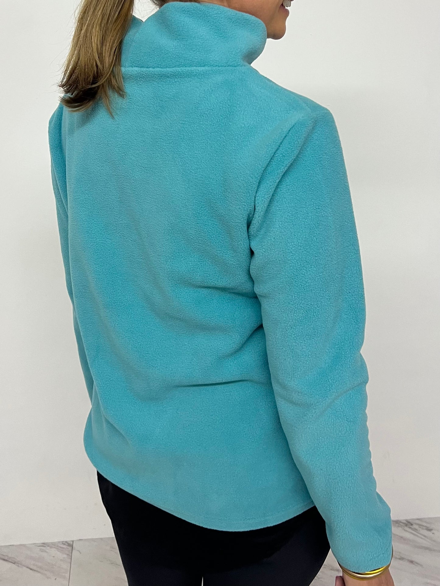 The Hampton Fleece Funnel Neck Top(Mint) - FINAL SALE