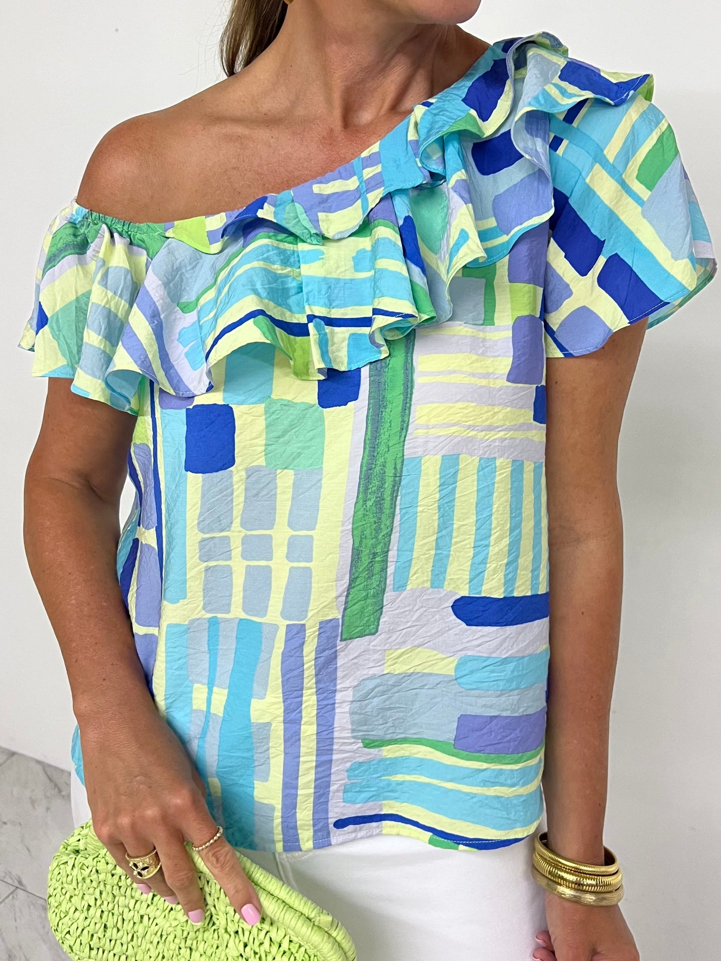 Valencia Print Top-FINAL SALE