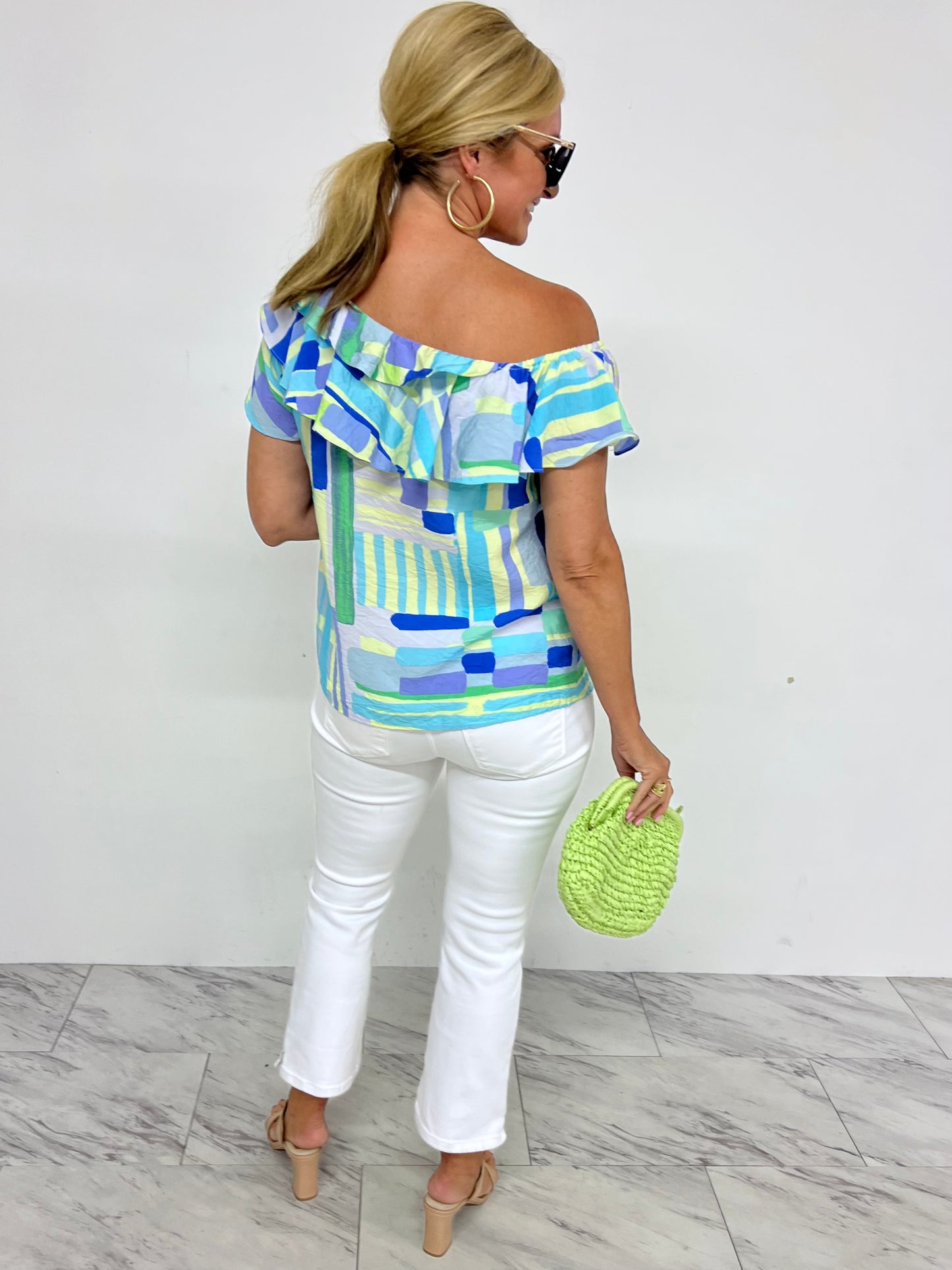 Valencia Print Top-FINAL SALE