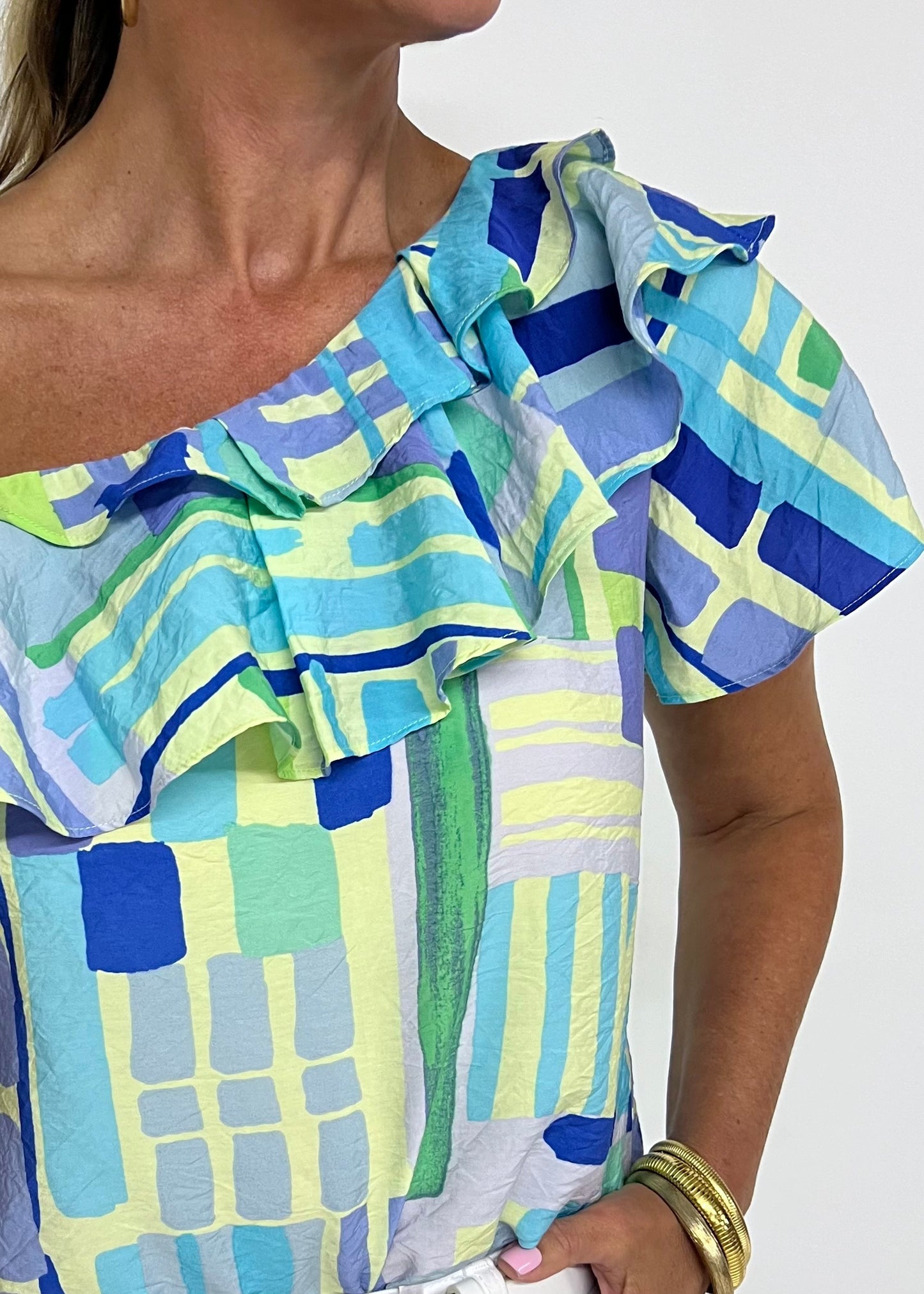 Valencia Print Top-FINAL SALE