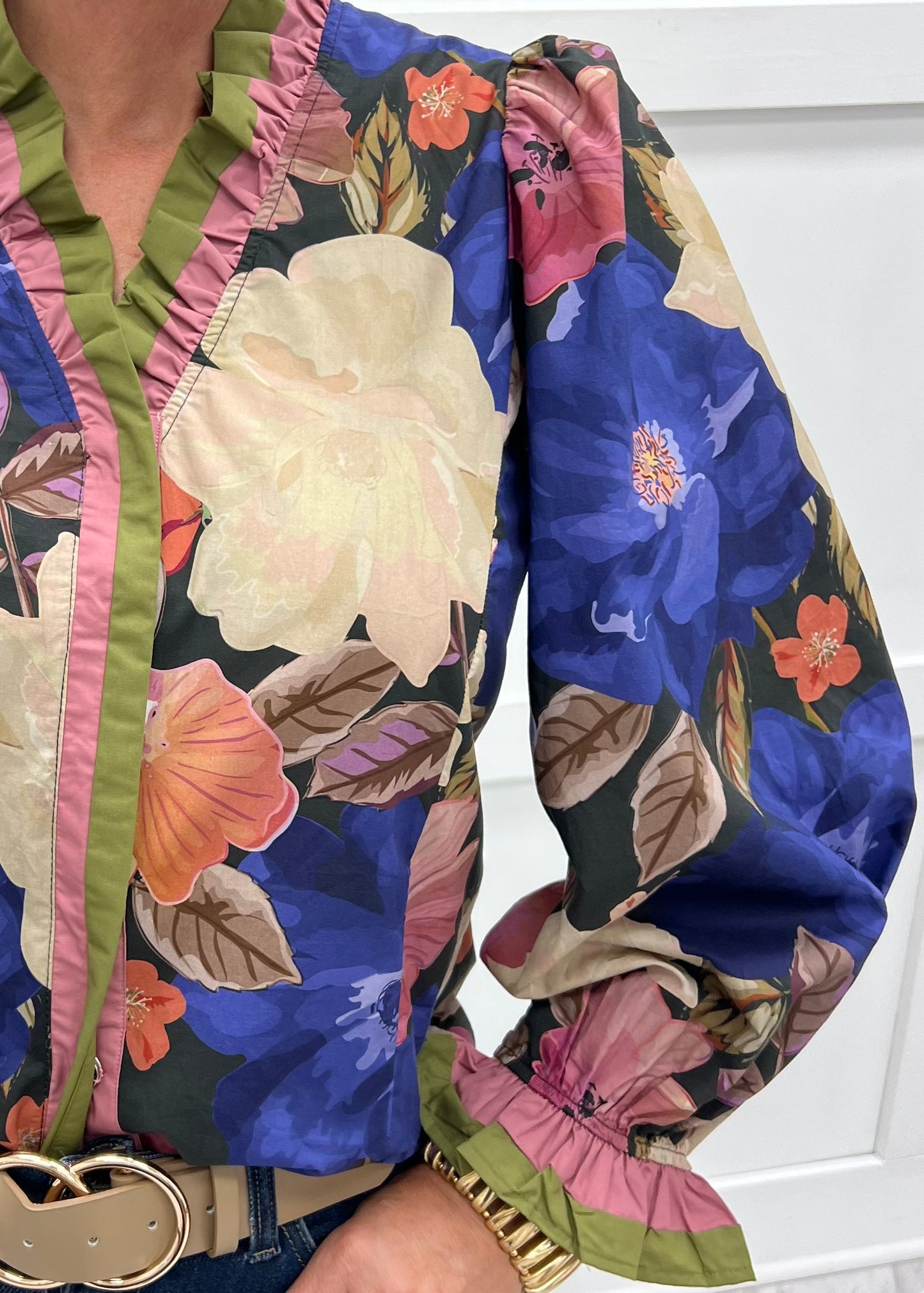 Floral Flirt V.Neck Top