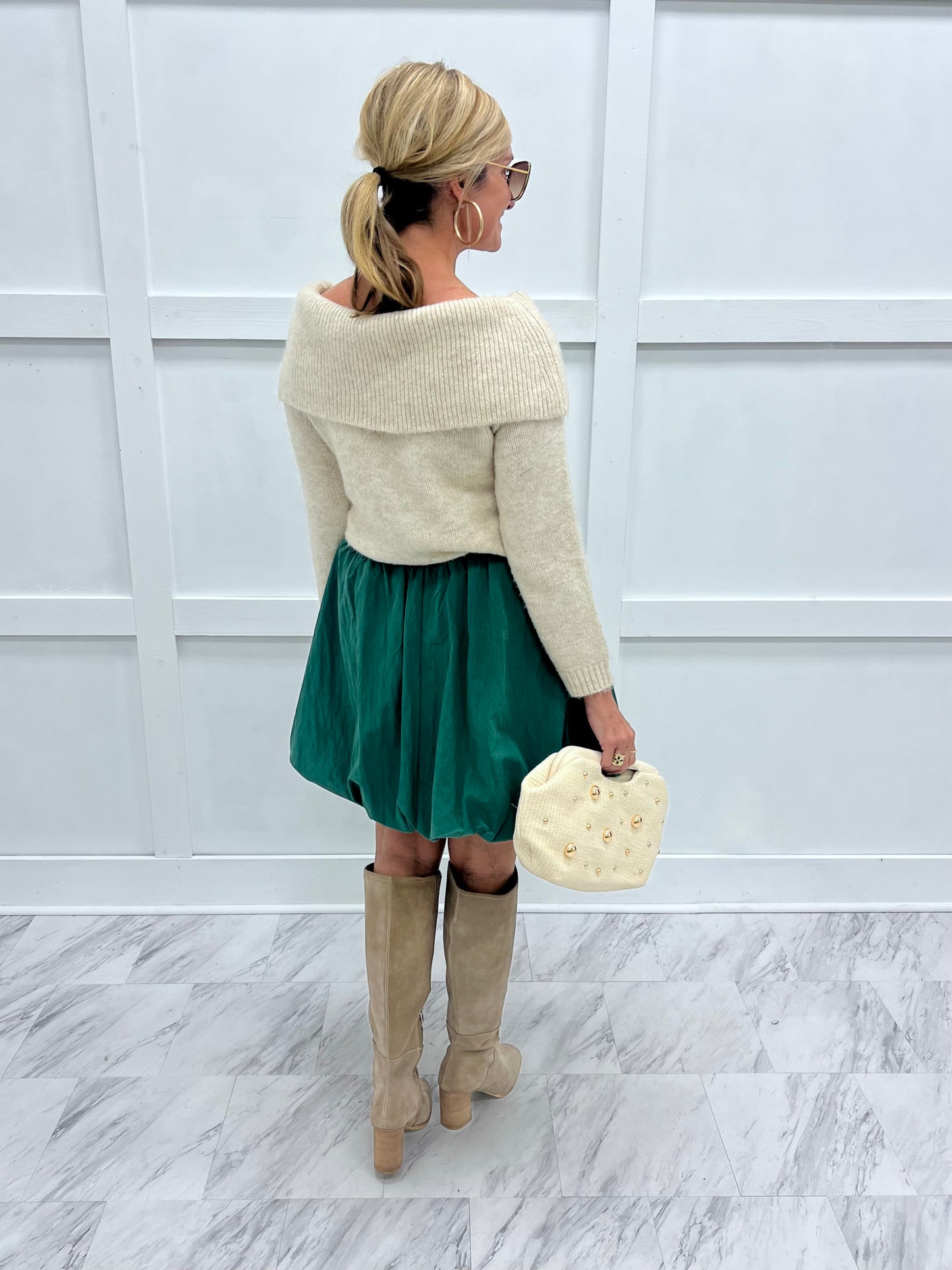 Brynn Bubble Skirt (Green)