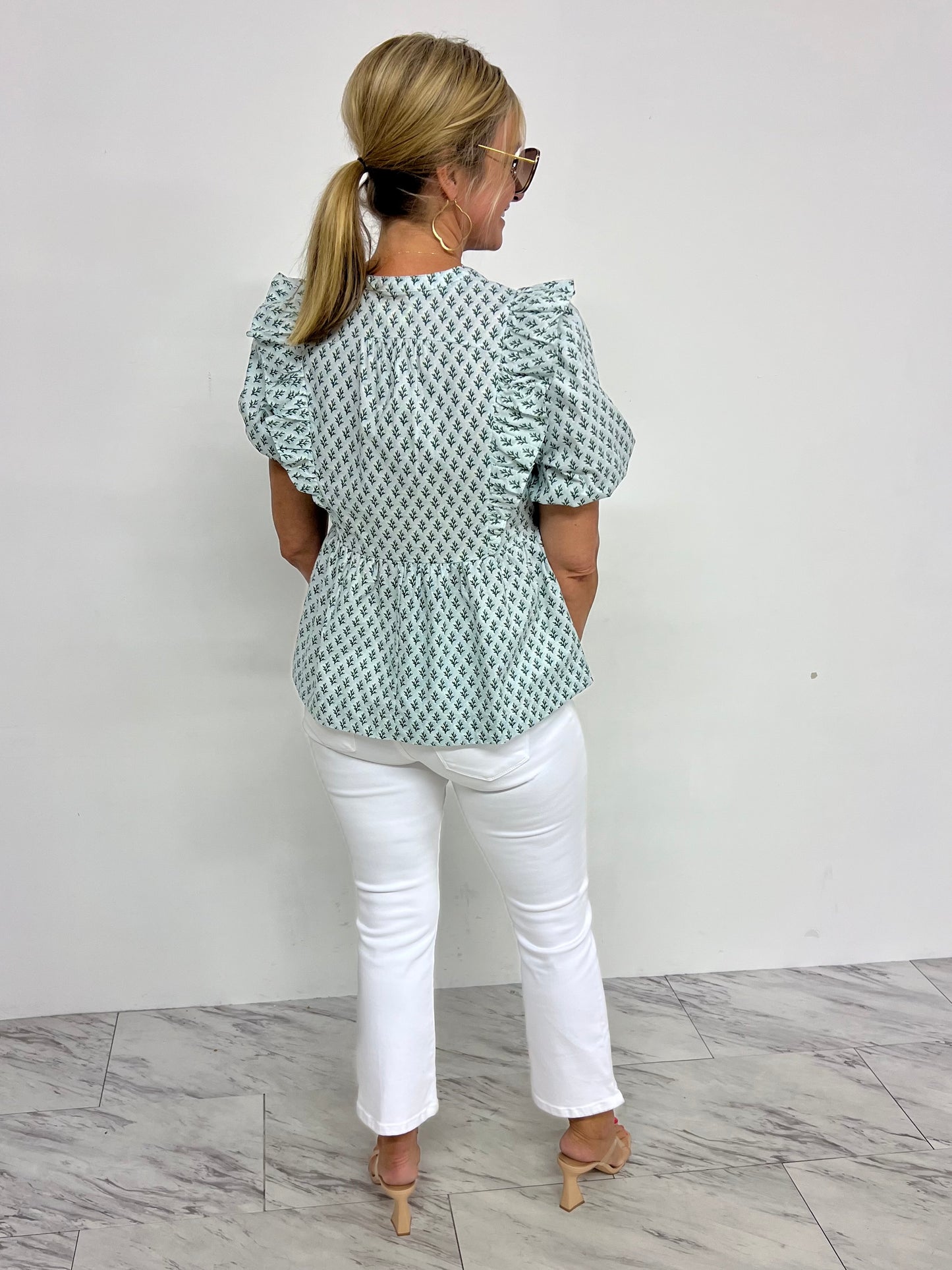 Social Darling Tie Front Top-FINAL SALE