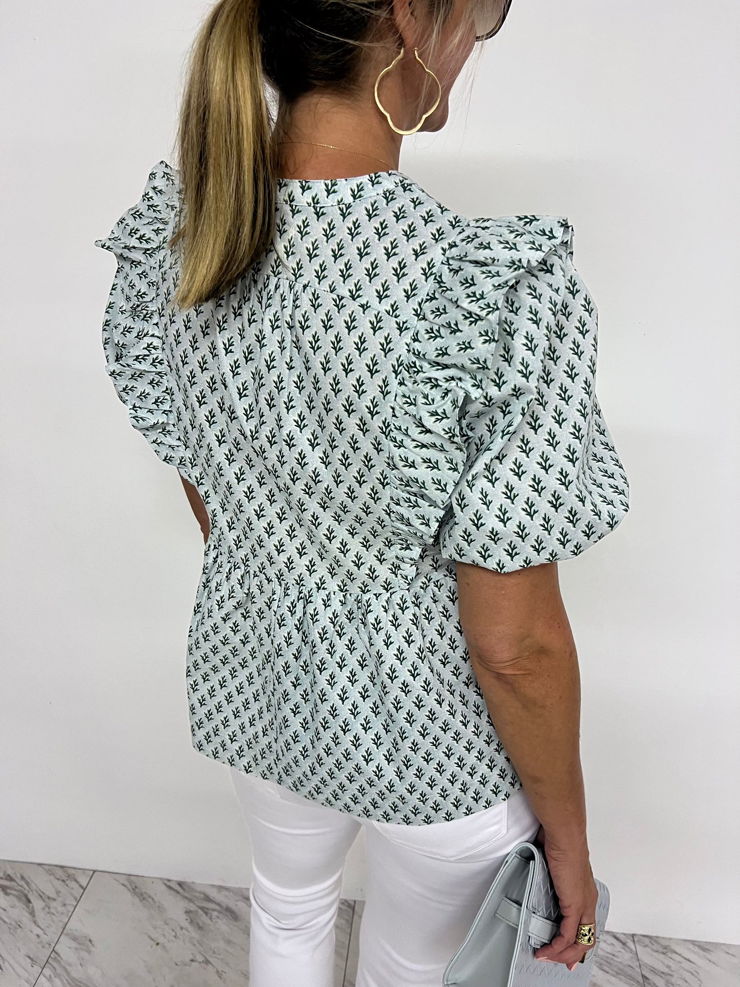 Social Darling Tie Front Top-FINAL SALE