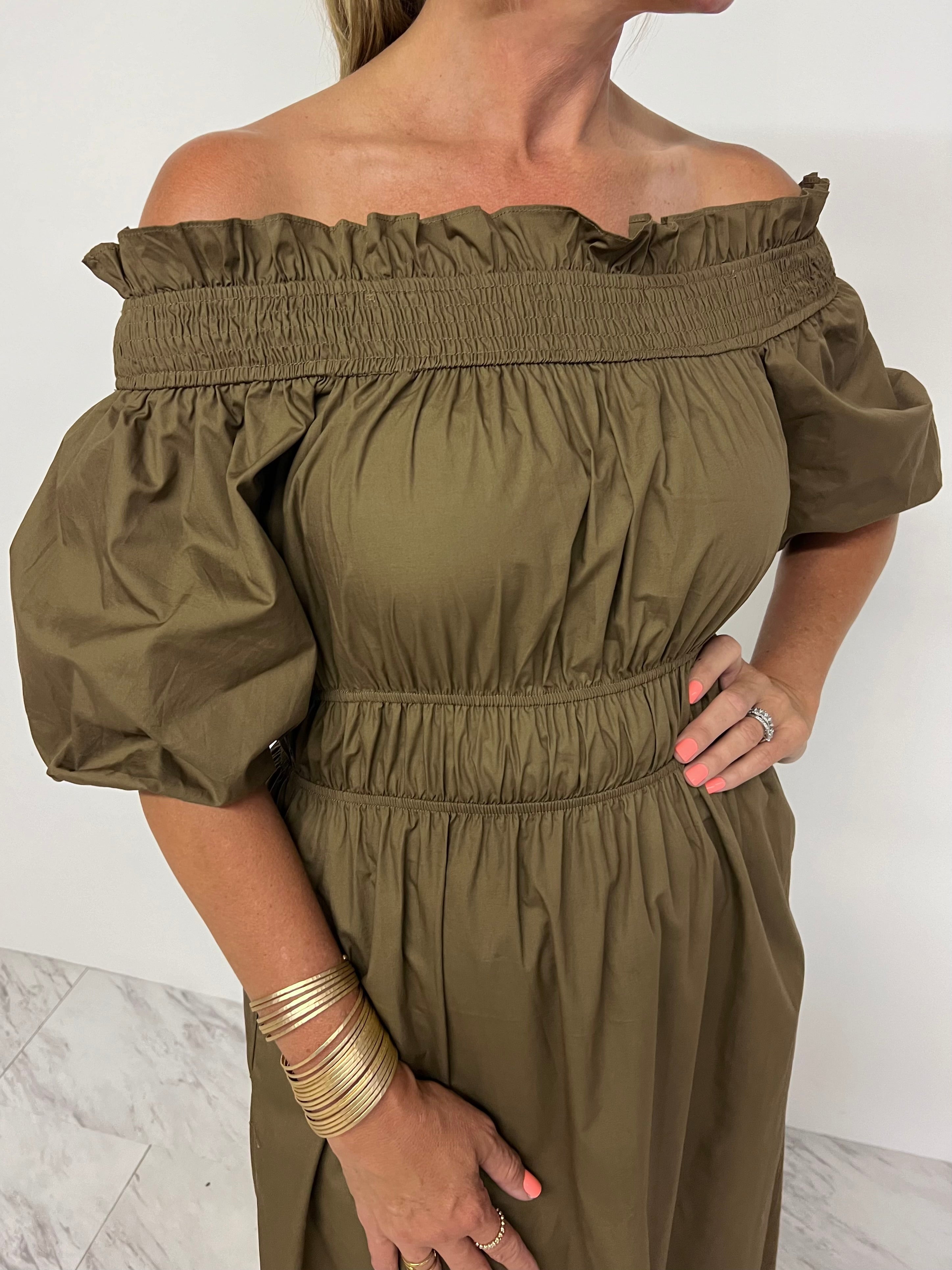 Oliver Off The Shoulder Dress-FINAL SALE shop chartreuse Oliver Off The Shoulder Dress-FINAL SALE shop chartreuse