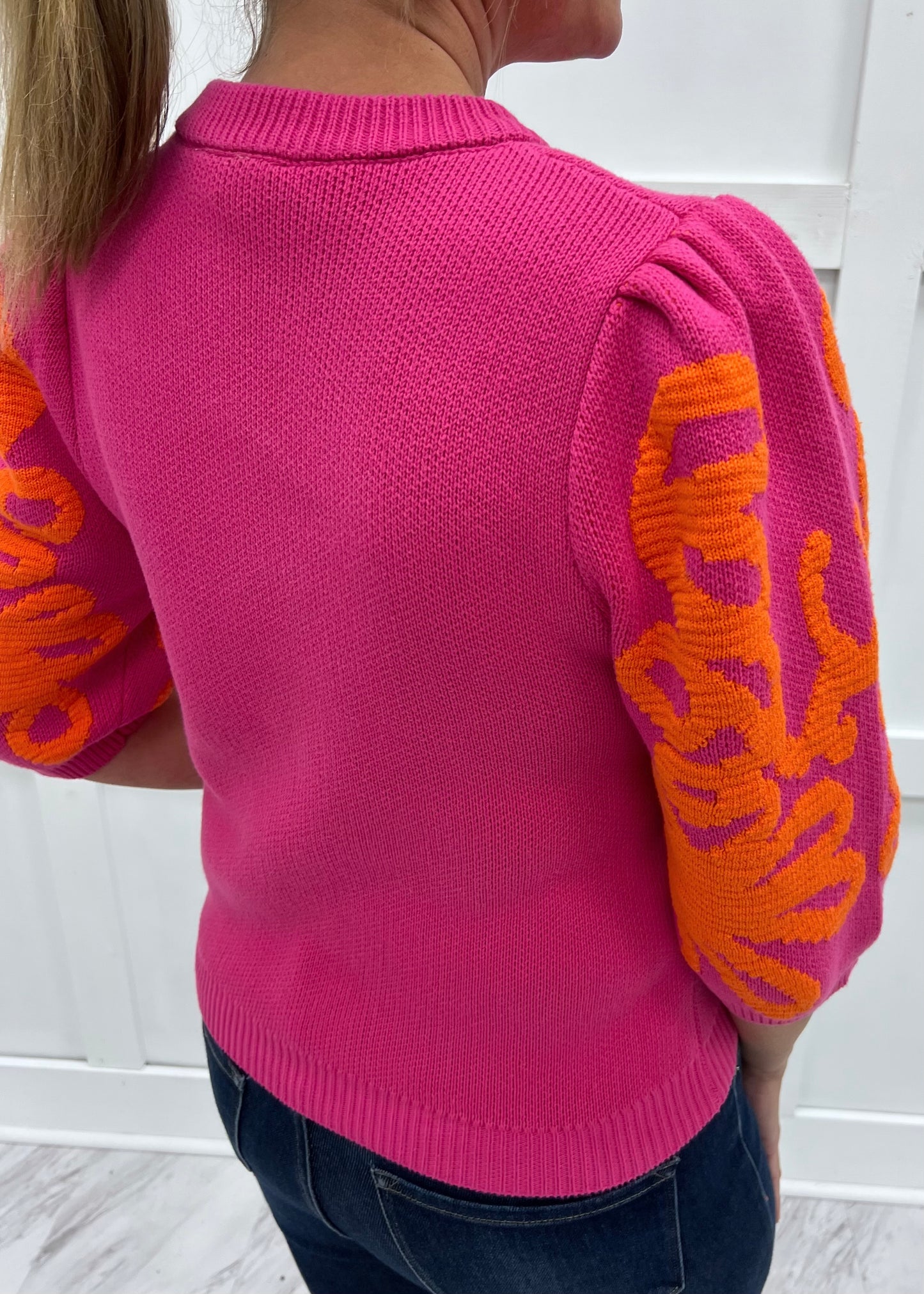 Flourish Embroidered Detail Sweater