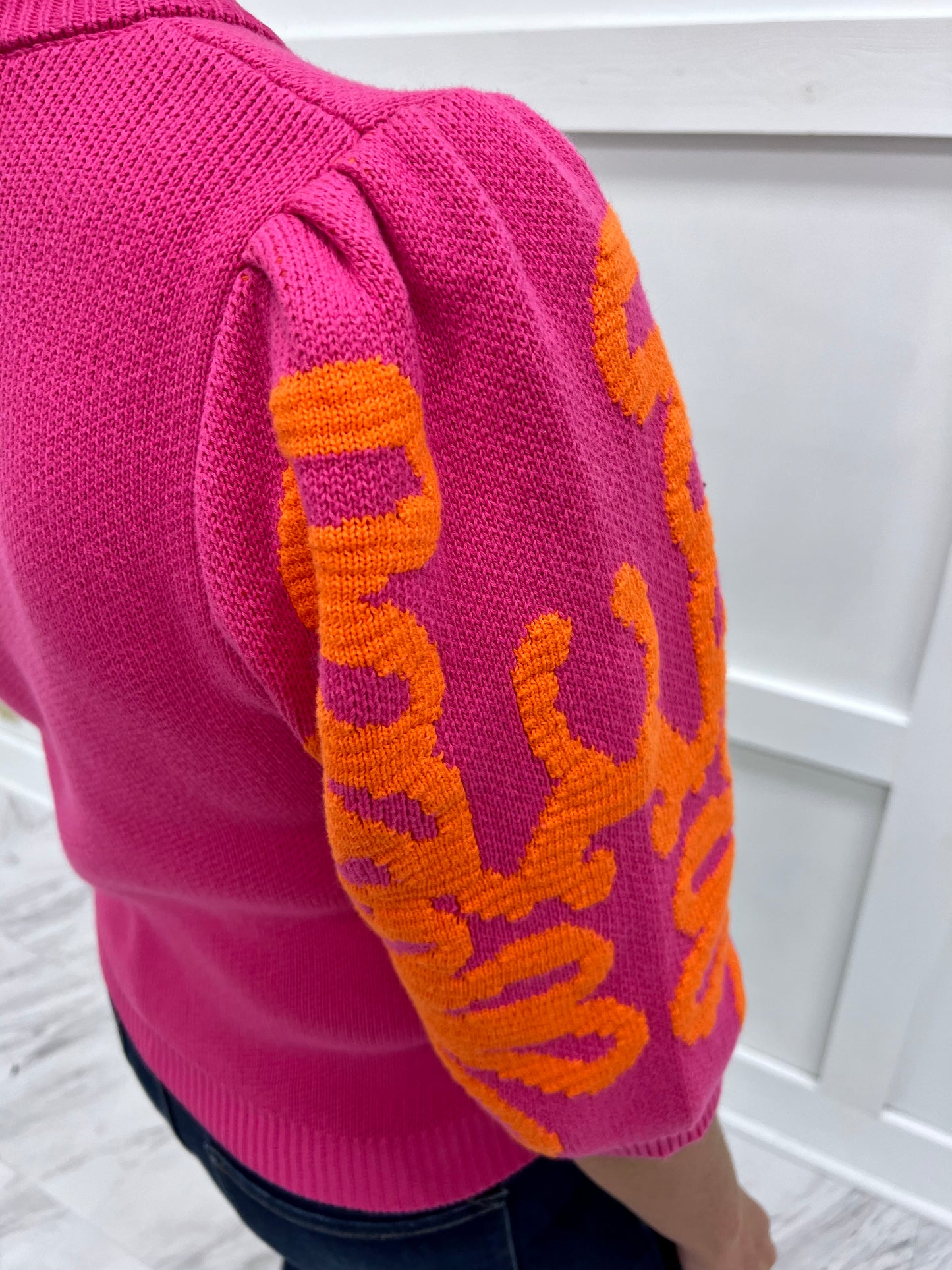 Flourish Embroidered Detail Sweater