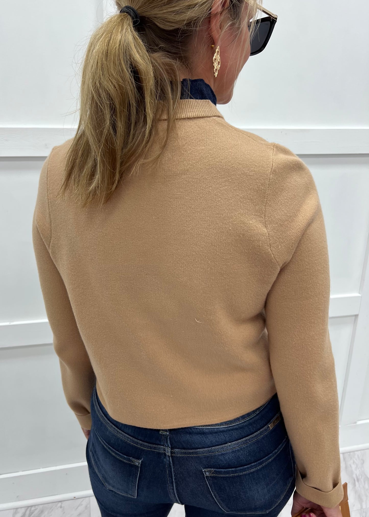 Dakota Denim Trim Cardigan