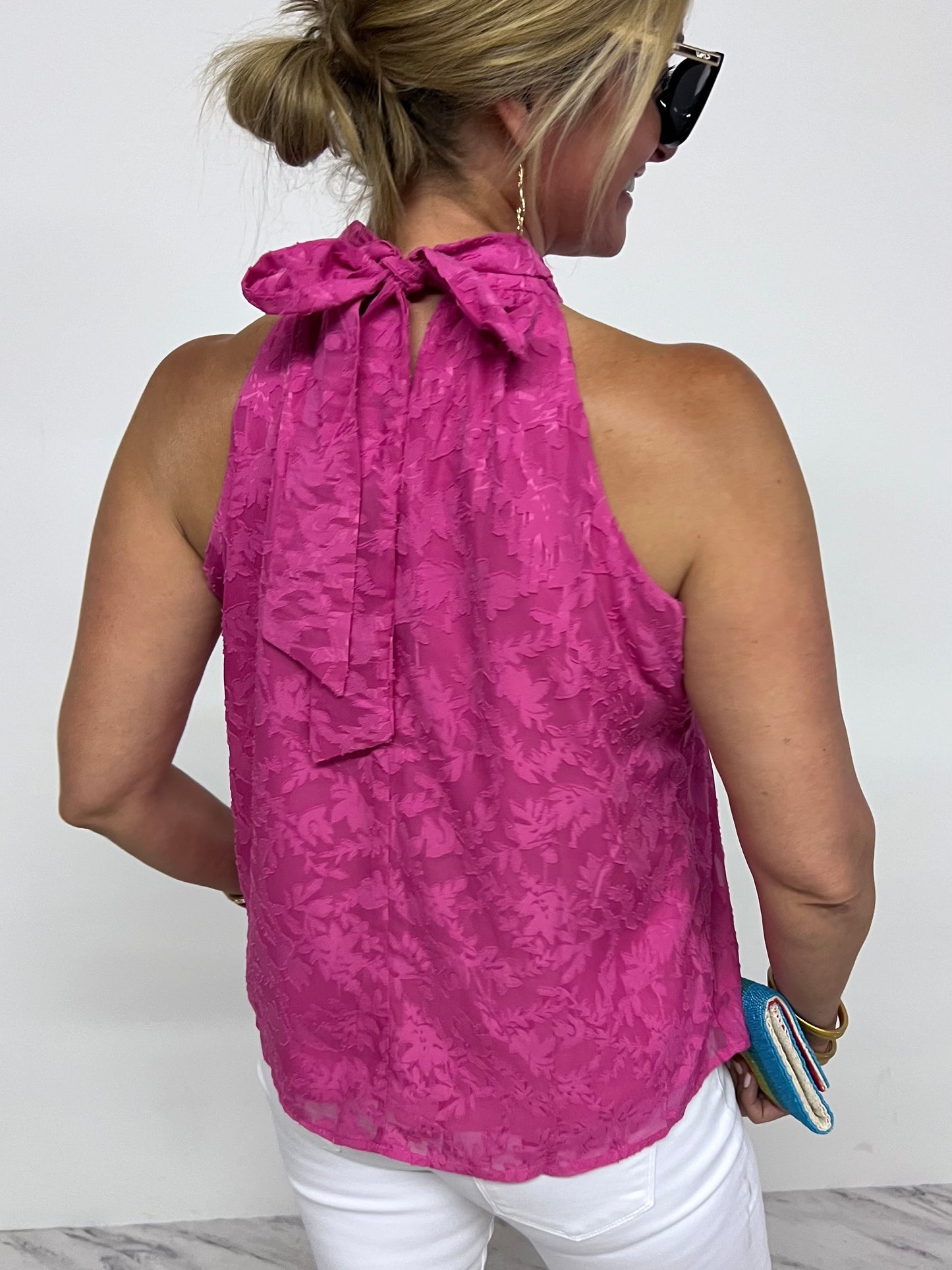 Wild Berry Halter Top-FINAL SALE