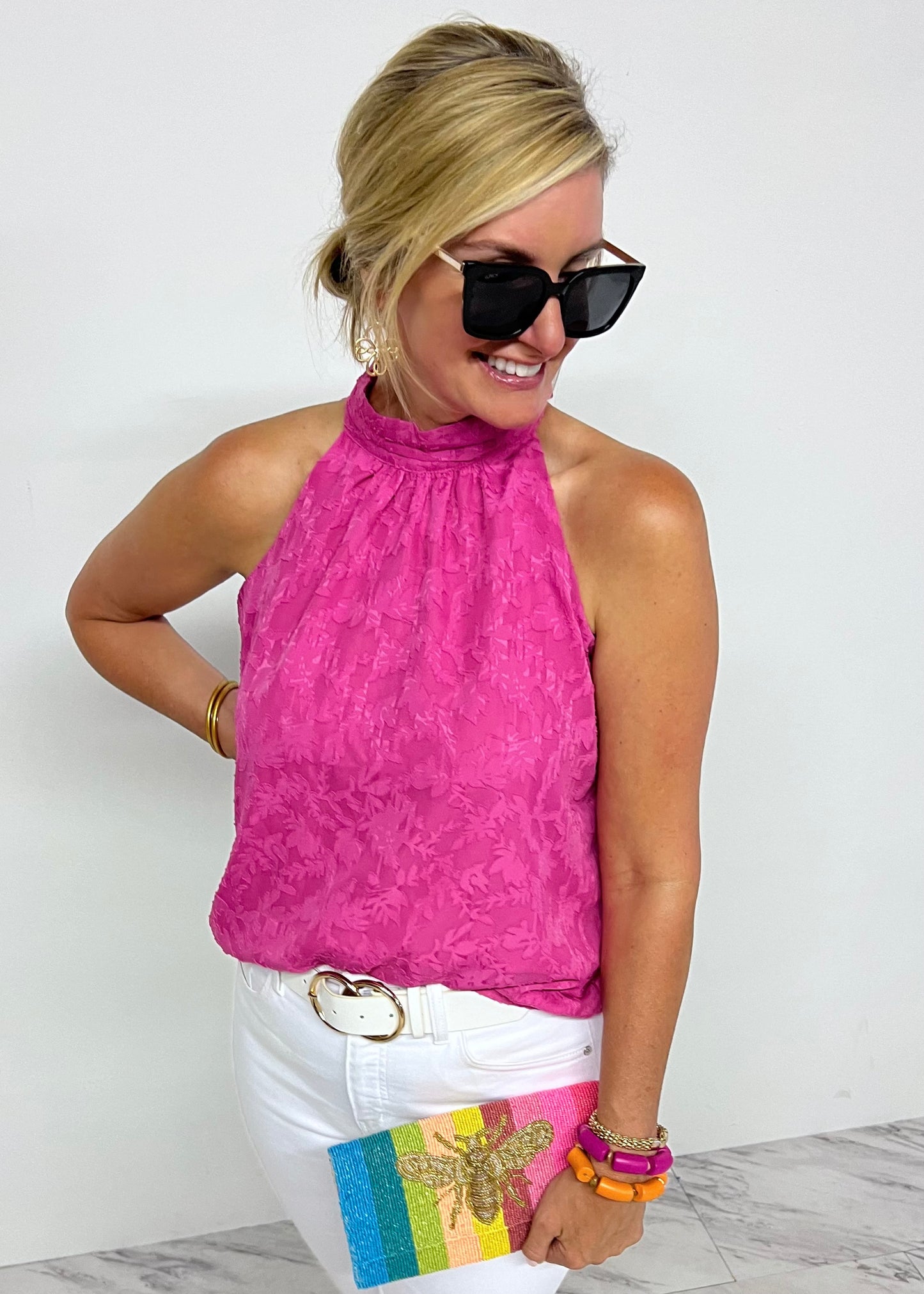 Wild Berry Halter Top-FINAL SALE
