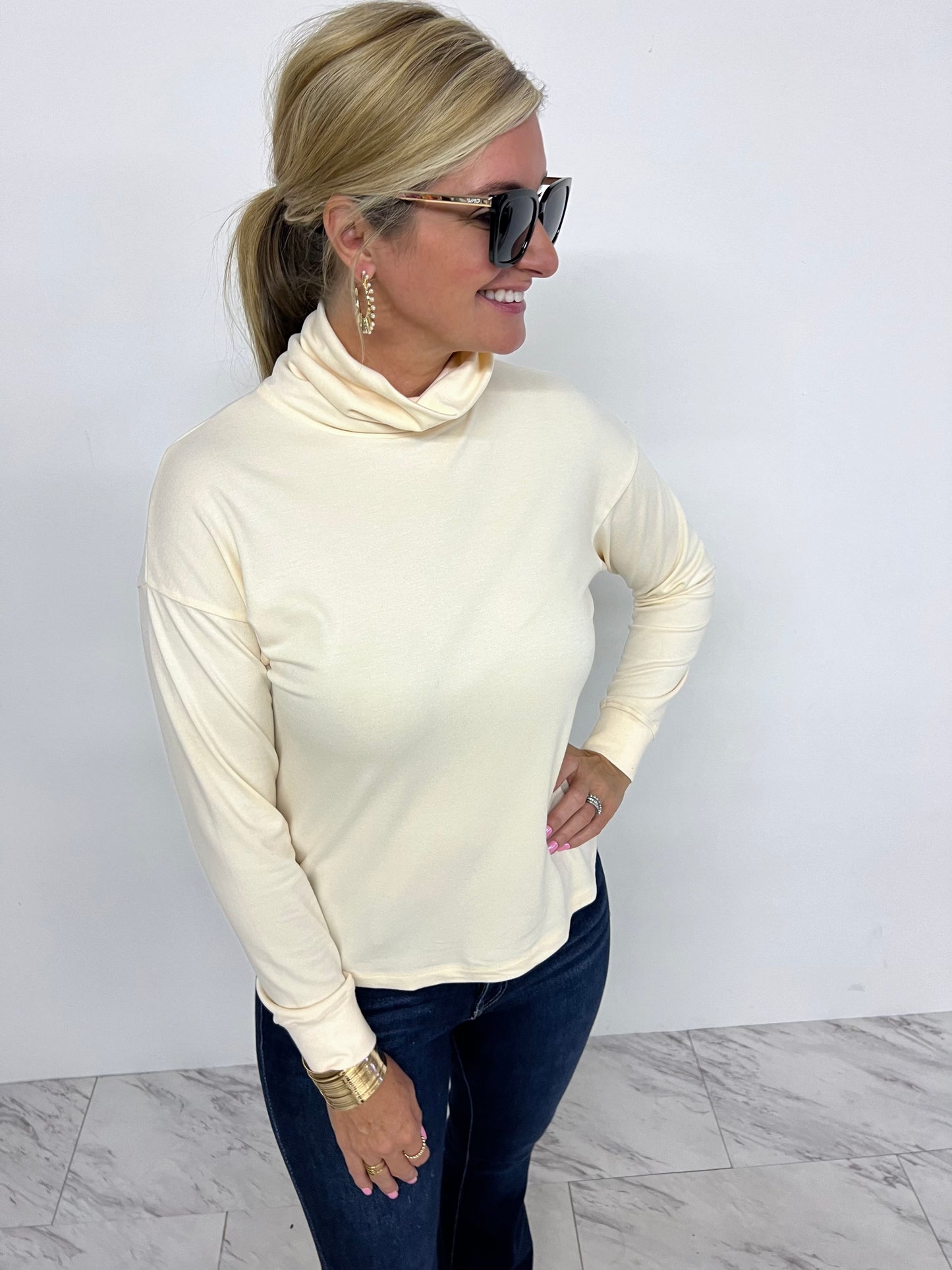 Tylerr Turtleneck Top - FINAL SALE
