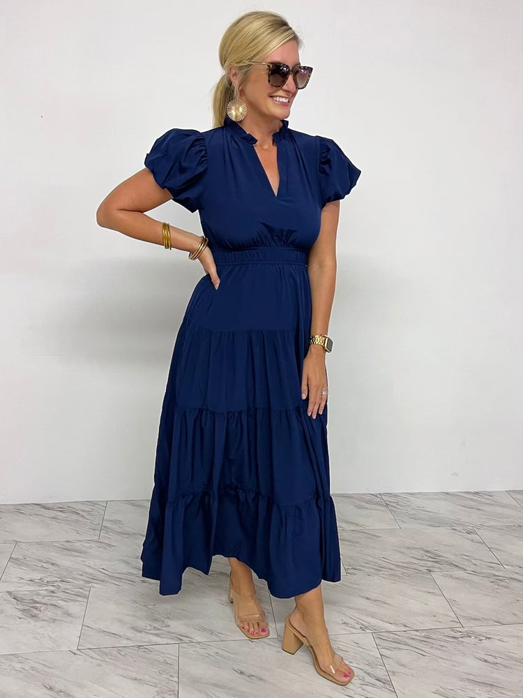 Margot Navy Maxi Dress