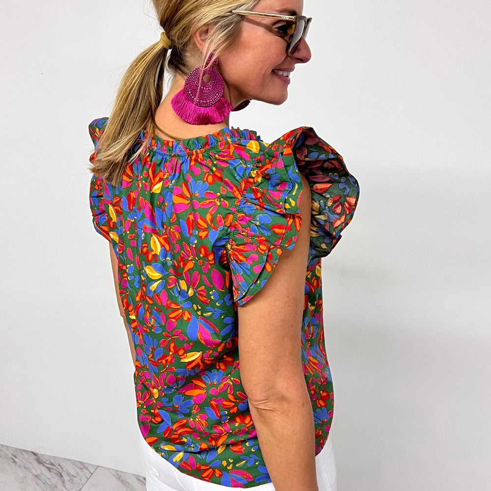 
                  
                    Miller Tropical Print Floral Top - FINAL SALE
                  
                